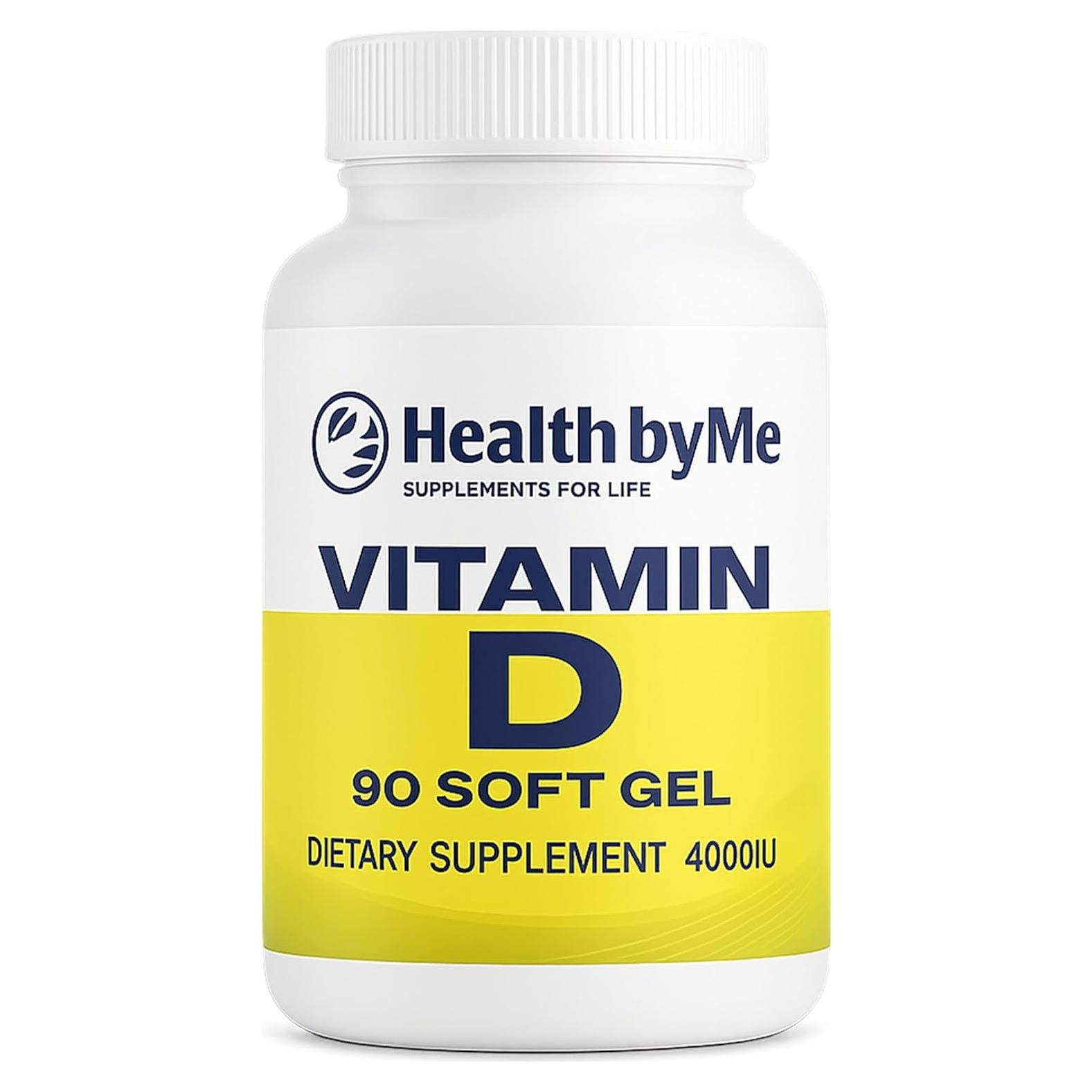 Suplemento Vitamina D3 4000 UI Health By Me - 90 Gelatinas Blandas
