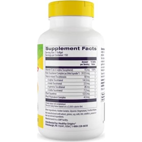 Tocotrienoles 50 mg Healthy Origins Tocomin SupraBio 150 Gelatinas