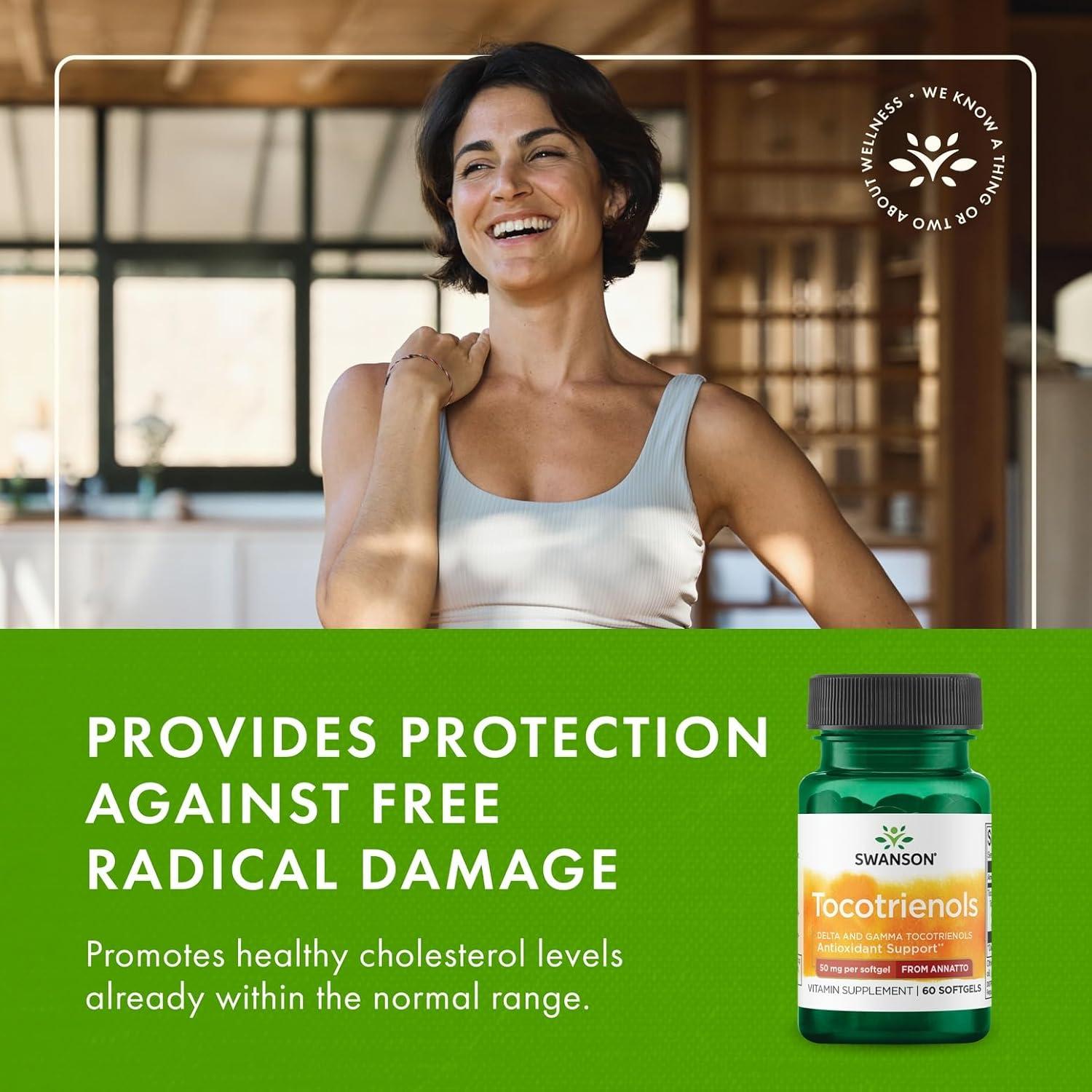 Swanson Deltagold Tocotrienoles Annatto 60 Gelatinas 50mg