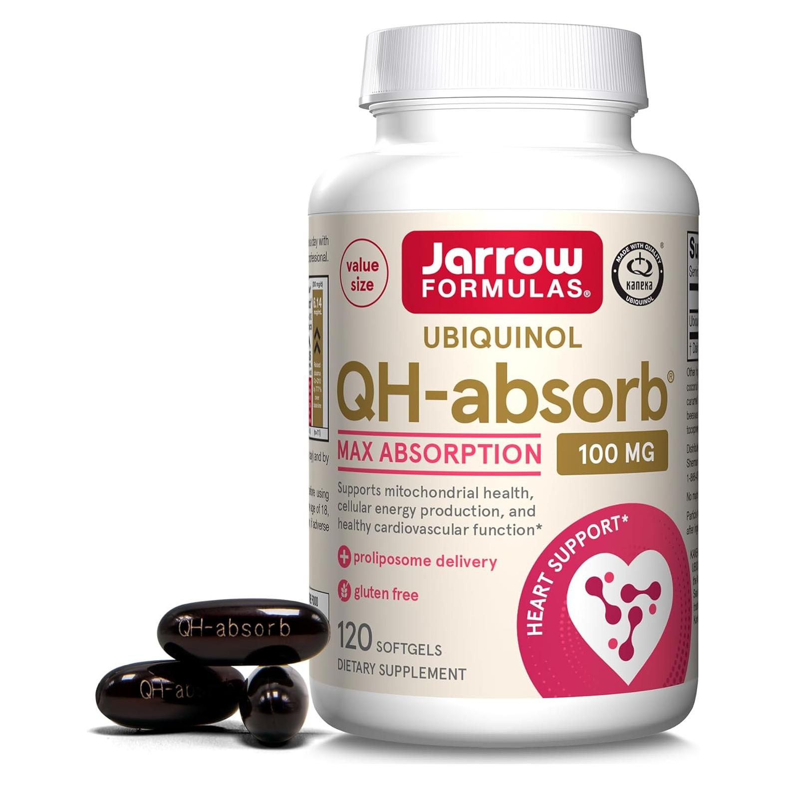 Suplemento Ubiquinol Jarrow Formulas QH-Absorb 100mg 120 Gelatinas