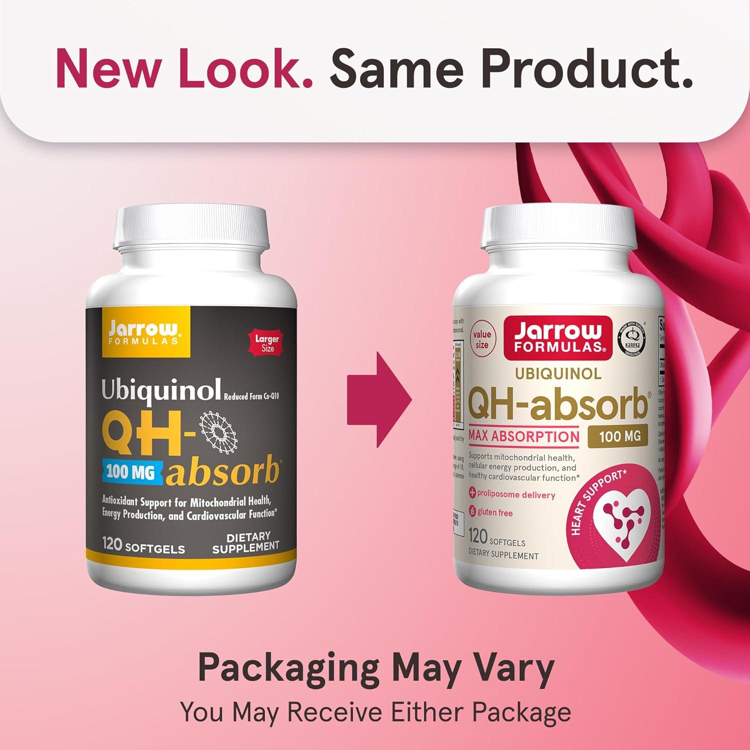 Suplemento Ubiquinol Jarrow Formulas QH-Absorb 100mg 120 Gelatinas