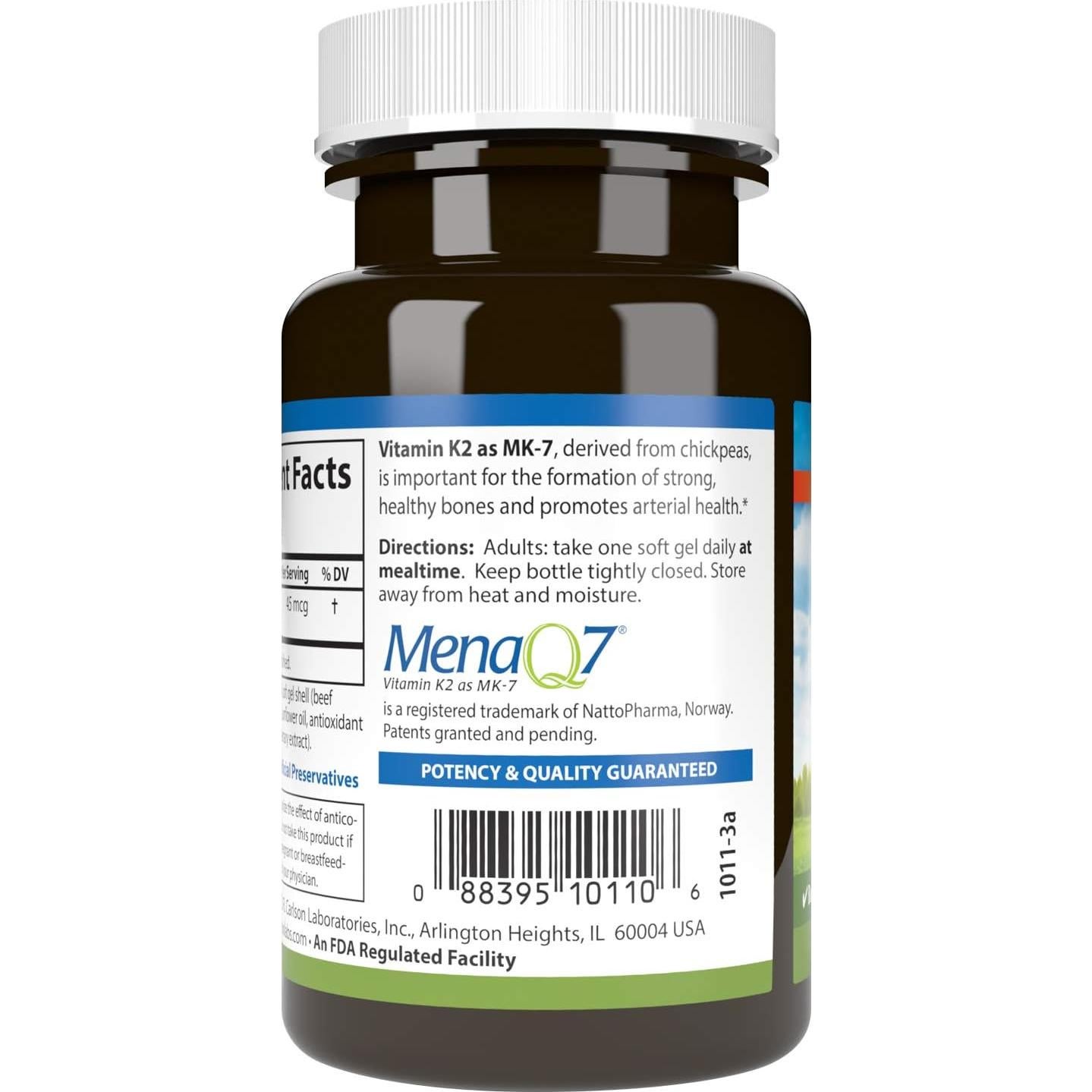 Carlson Vitamina K2 MK-7 45 mcg 90 Gelatinas Blandas