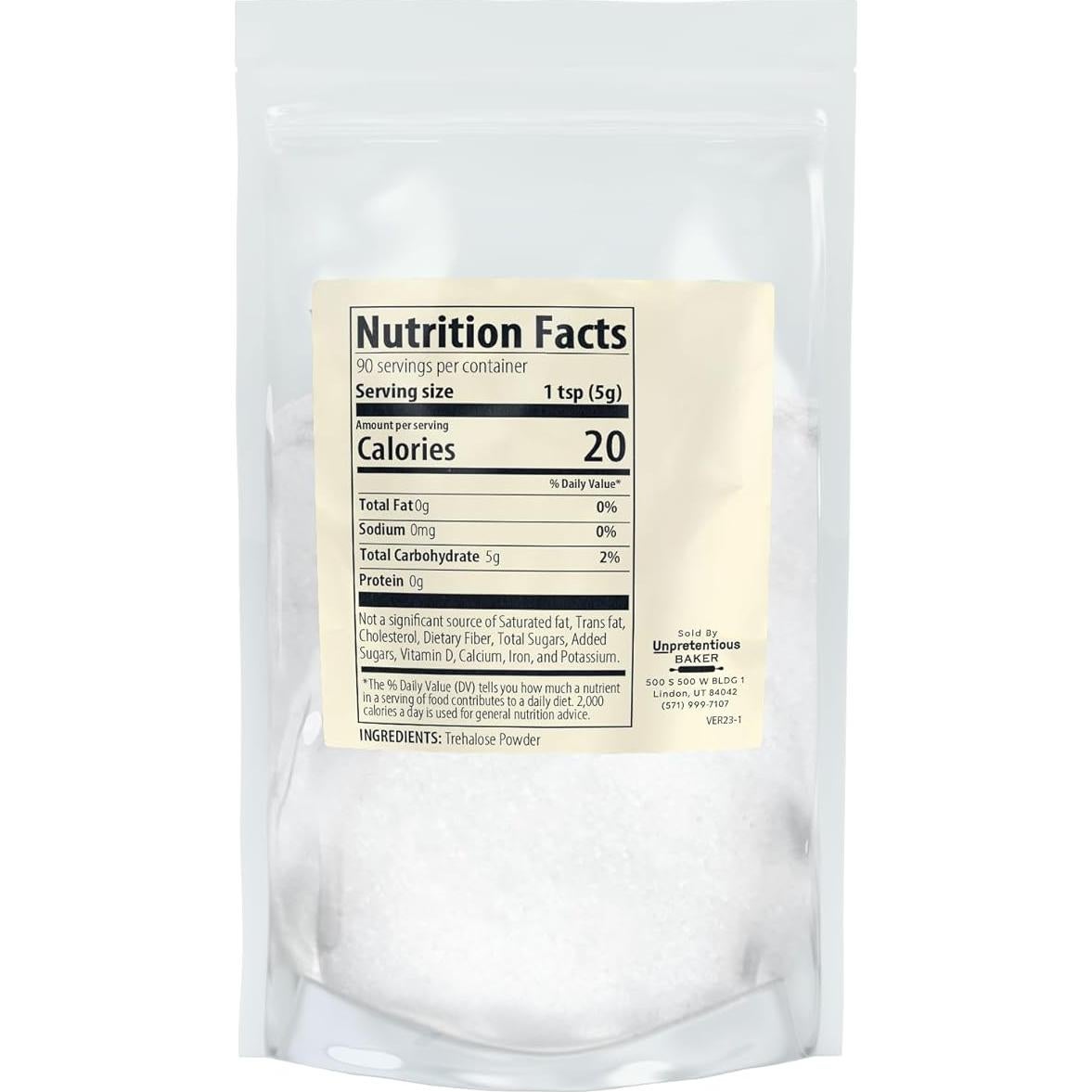 Trehalosa Sin Pretensiones 453g - Sustituto de Azúcar Vegano