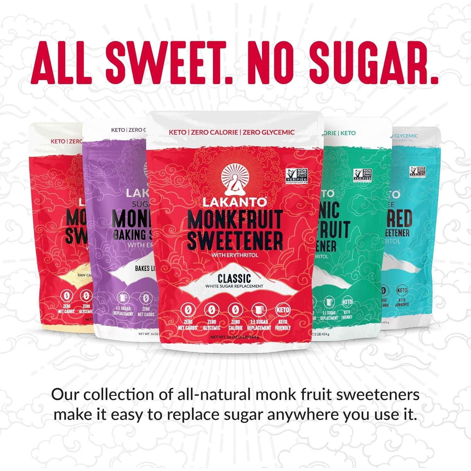 Sustituto de Azúcar Blanco Lakanto 798g con Eritritol