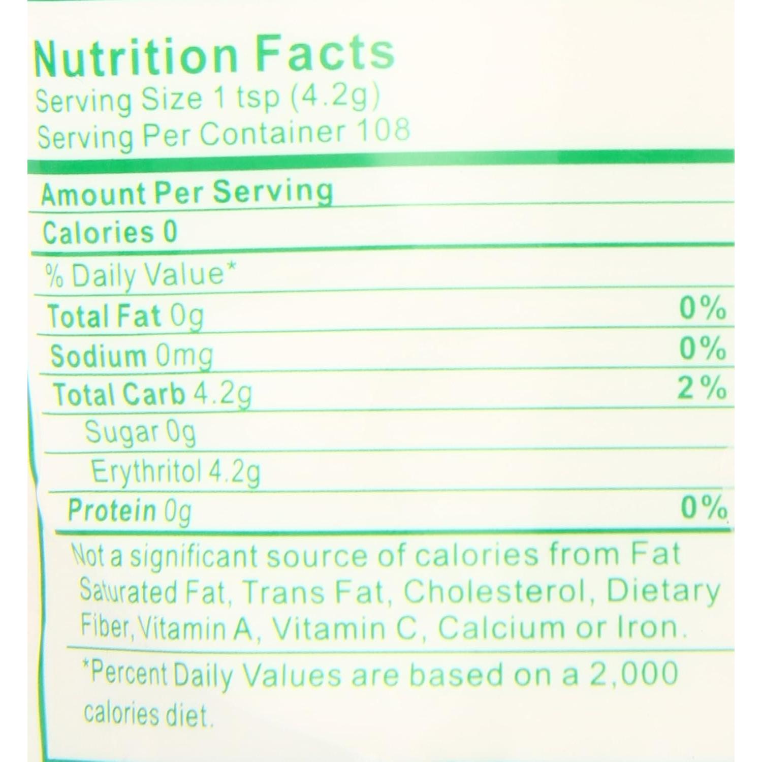 Endulzante Natural en Polvo Stevia y Eritritol 453g - Natural Mate