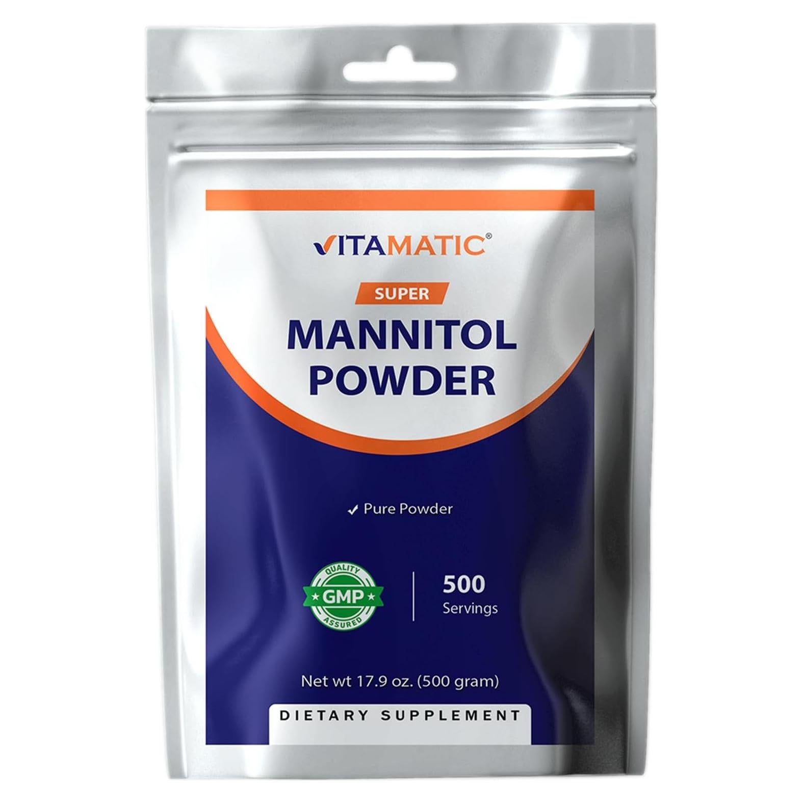Edulcorante Natural Vitamatic Manitol 500g - 500 Porciones