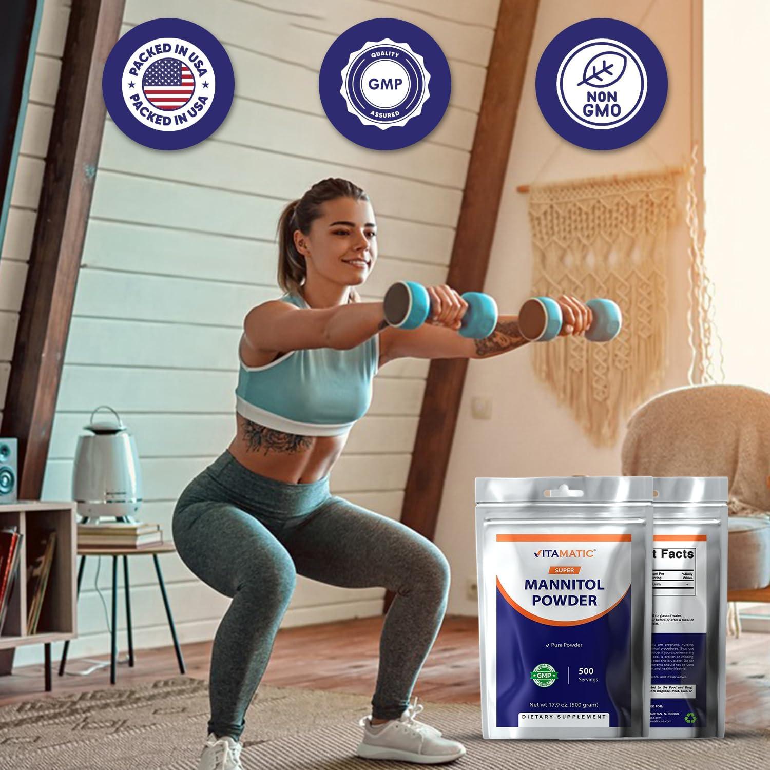 Edulcorante Natural Vitamatic Manitol 500g - 500 Porciones