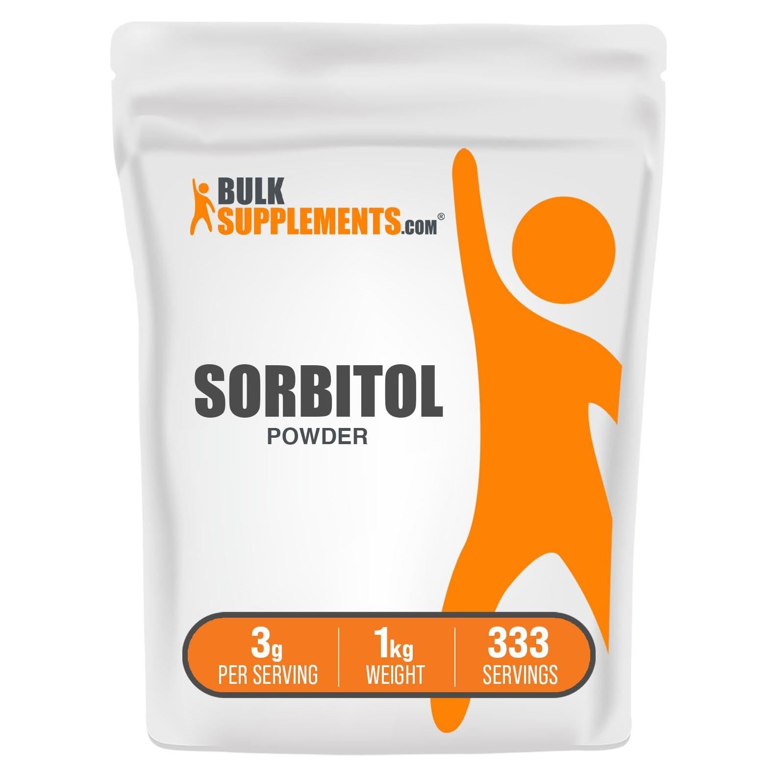 Polvo de Sorbitol BulkSupplements - Edulcorante Bajo en Calorías 1kg