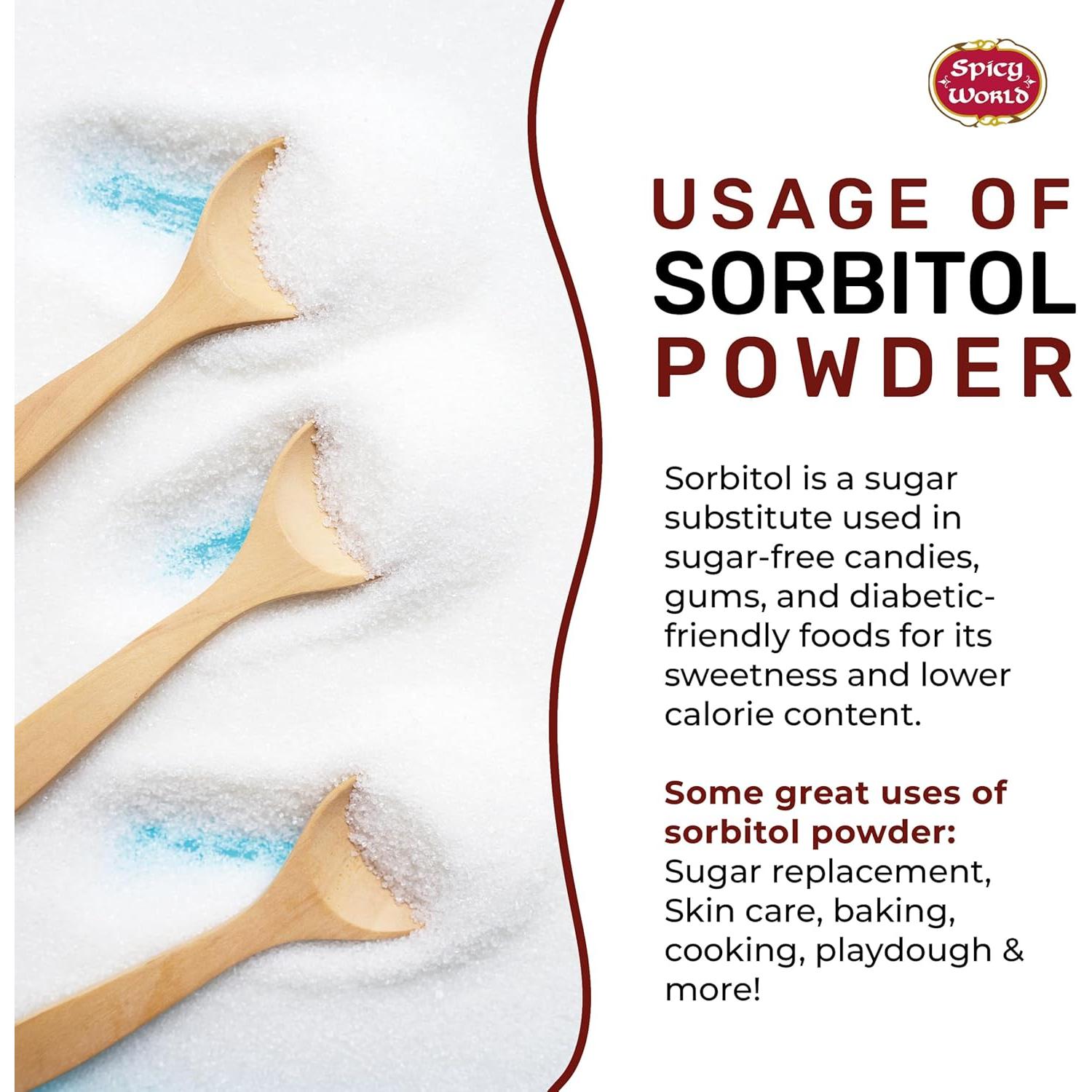 Polvo de Sorbitol 340g Spicy World - Edulcorante Bajo en Calorías