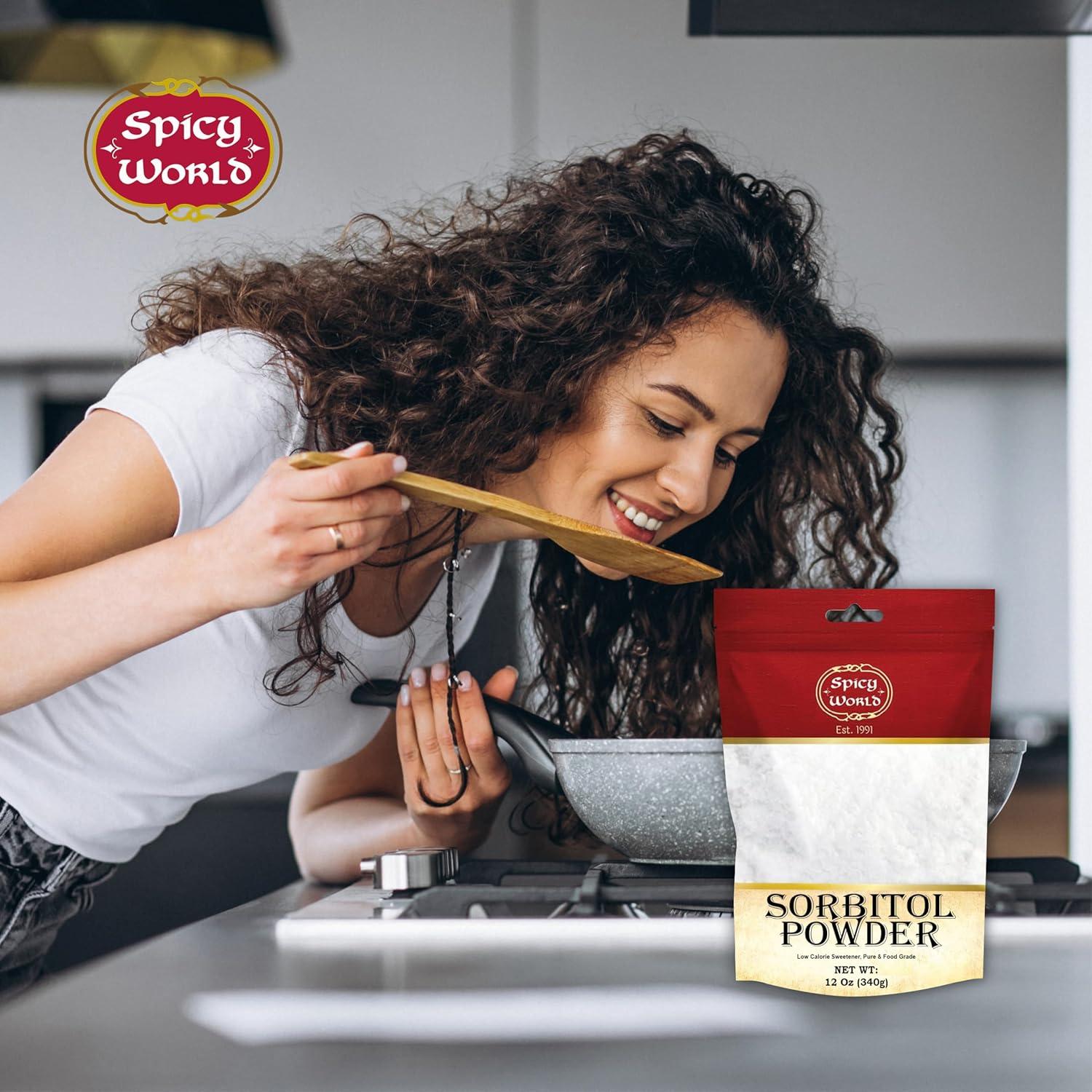 Polvo de Sorbitol 340g Spicy World - Edulcorante Bajo en Calorías