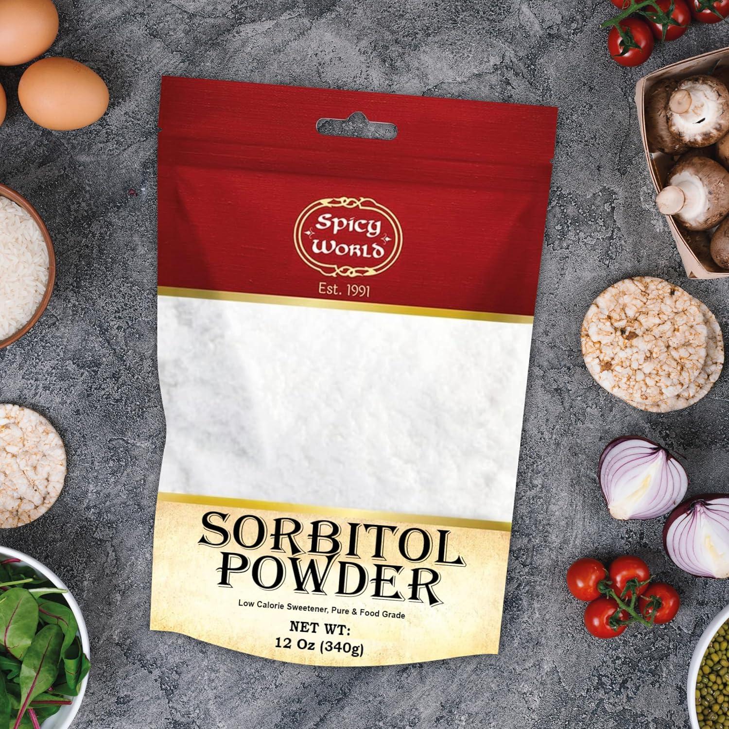 Polvo de Sorbitol 340g Spicy World - Edulcorante Bajo en Calorías