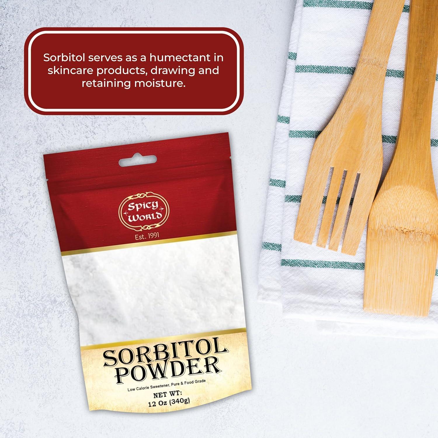 Polvo de Sorbitol 340g Spicy World - Edulcorante Bajo en Calorías