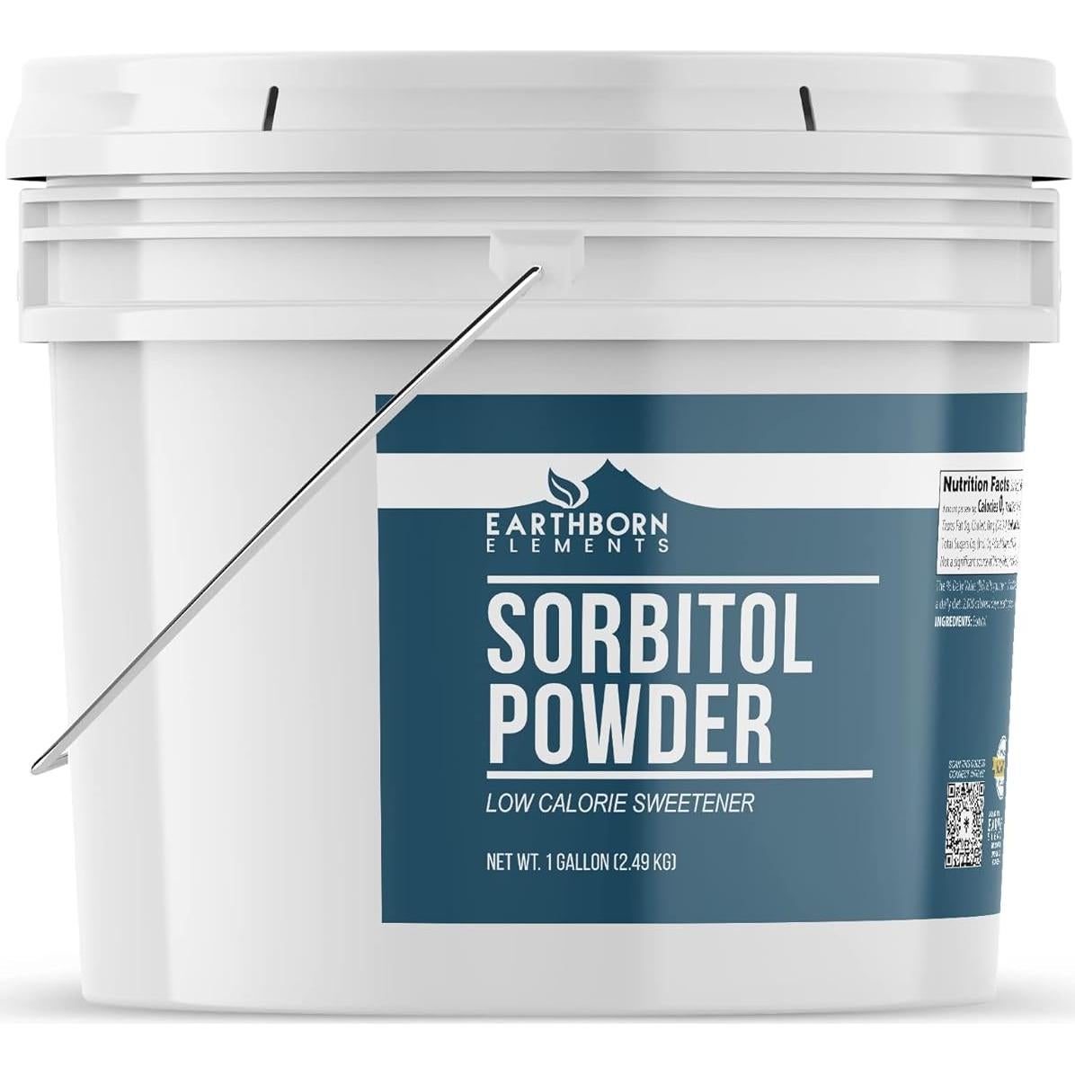 Polvo de Sorbitol Tierra Nacida 1 Galón - Edulcorante Bajo en Calorías