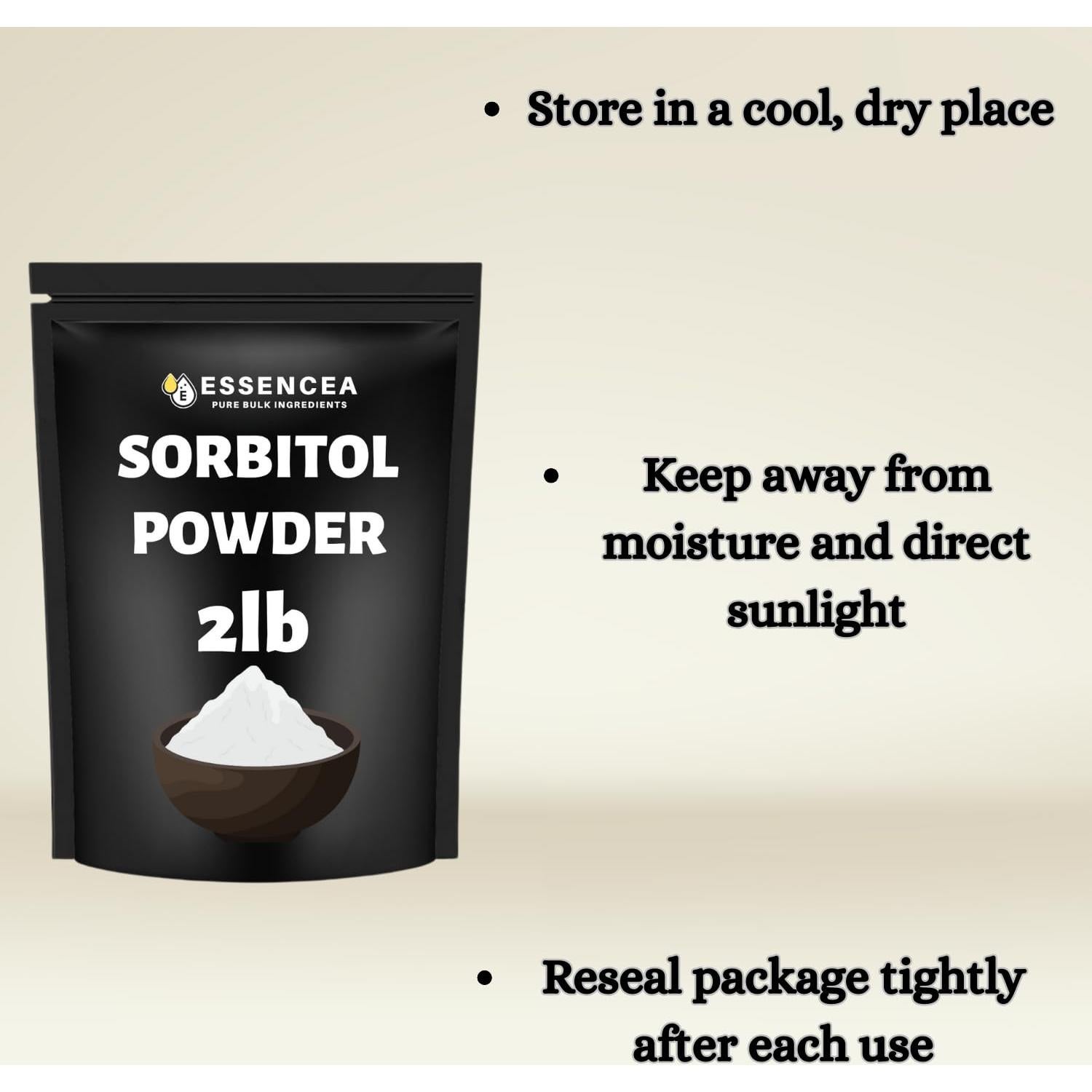 Polvo de Sorbitol 907g Essencea | Edulcorante Sin Azúcar