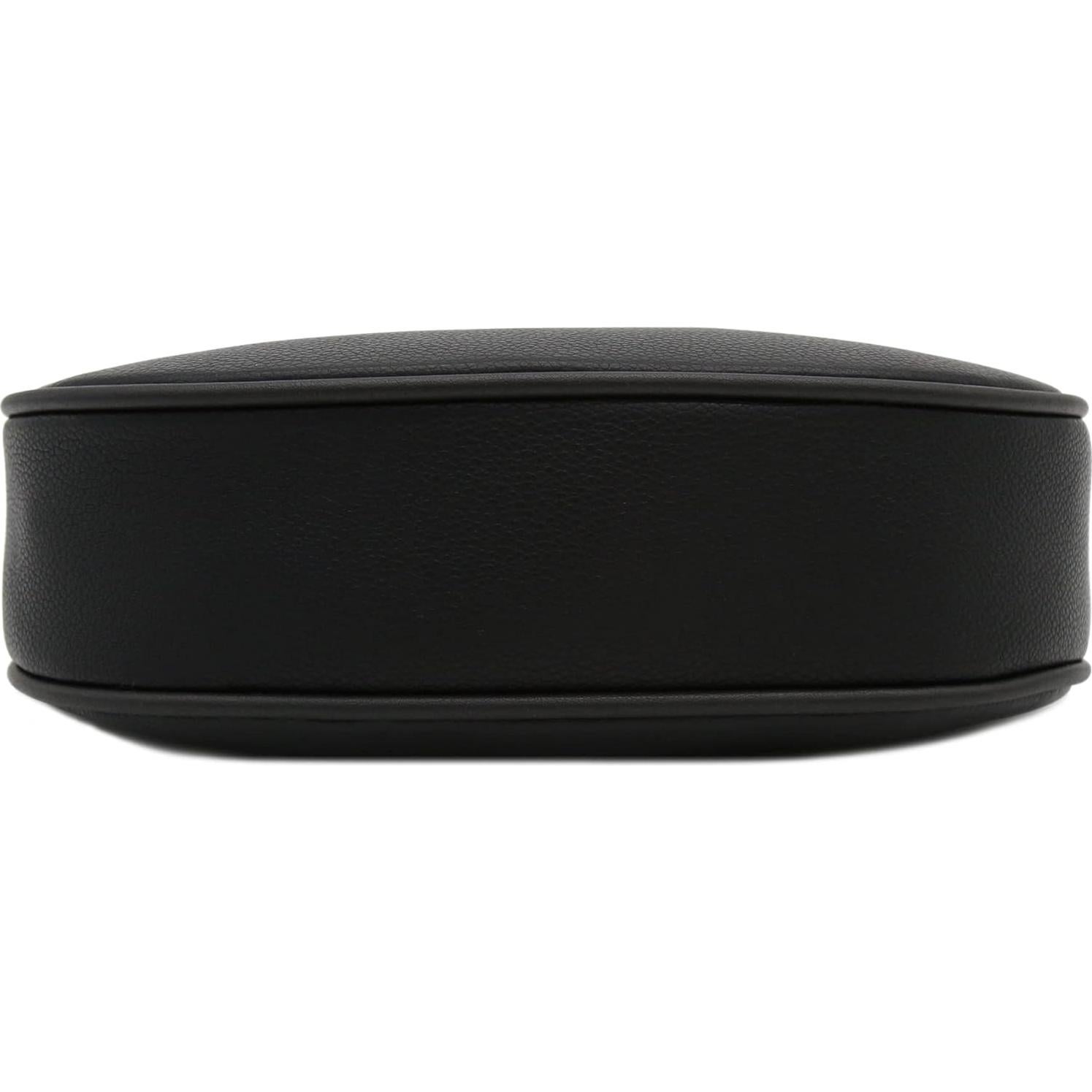 Bolso de Hombro Pequeño Crescent FashionPuzzle Negro