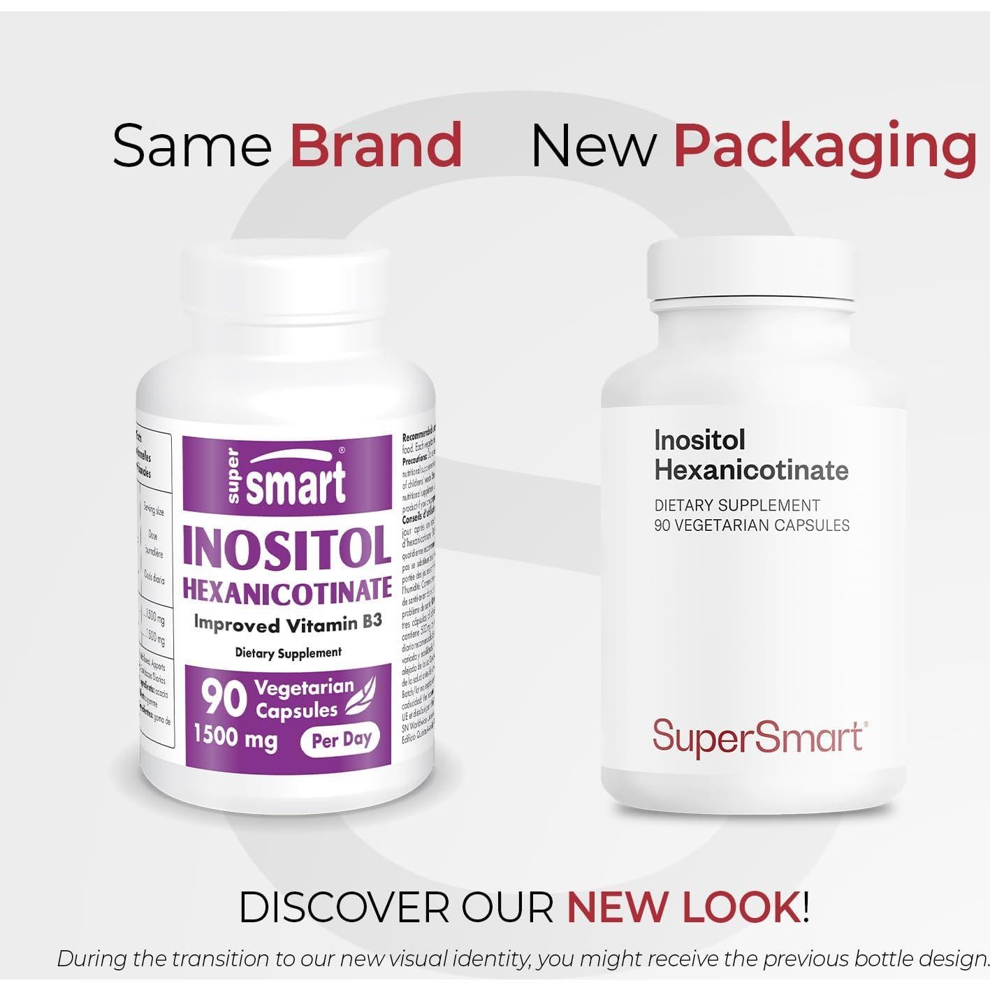 Suplemento de Niacina Sin Enrojecimiento Supersmart 90 Cápsulas