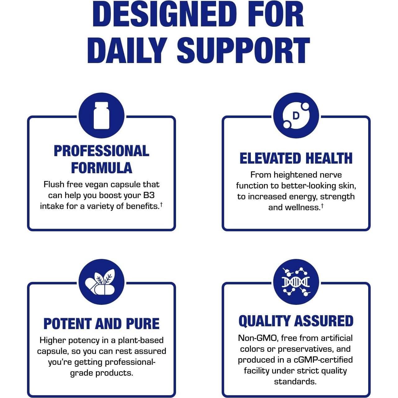Vitamina B3 Niacina Sin Enrojecimiento Anabolic Labs 100 Porciones