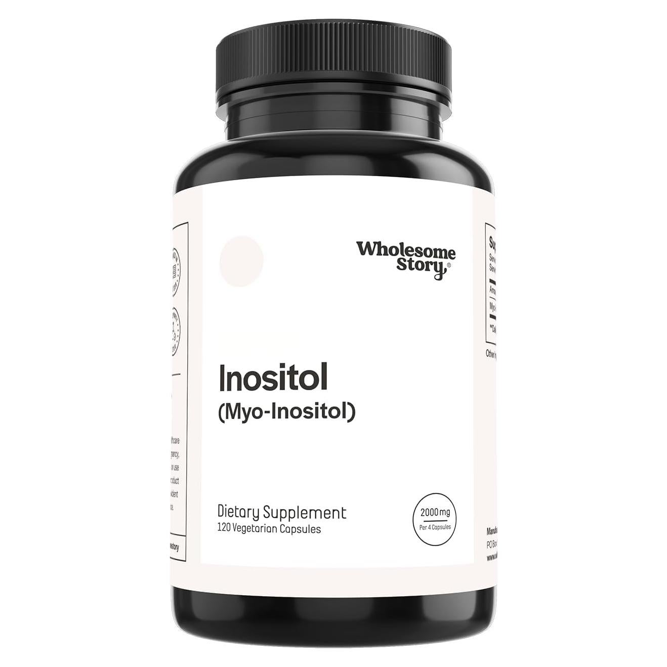 Suplemento Myo-Inositol Wholesome Story 2000mg 120 Cápsulas