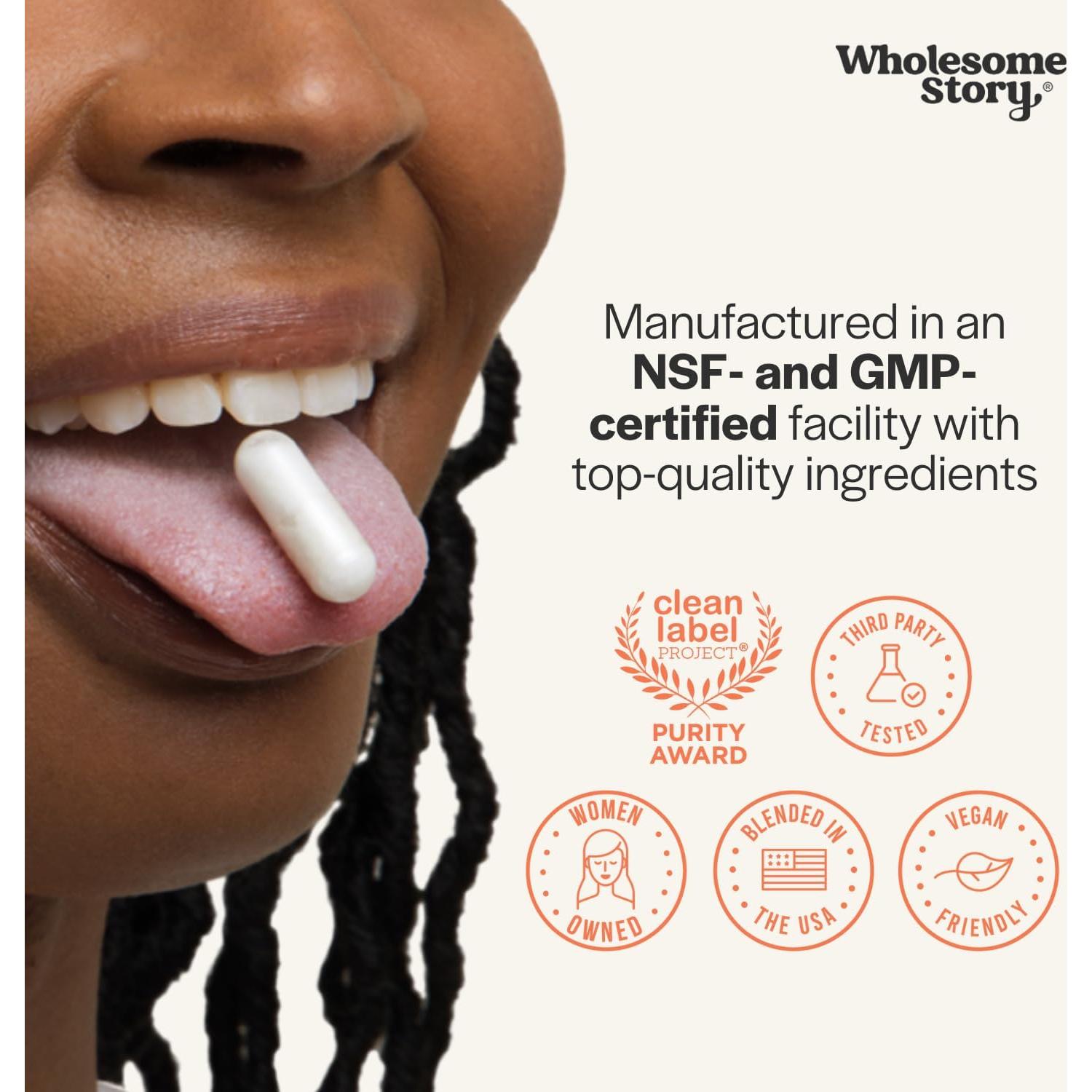 Suplemento Myo-Inositol Wholesome Story 2000mg 120 Cápsulas