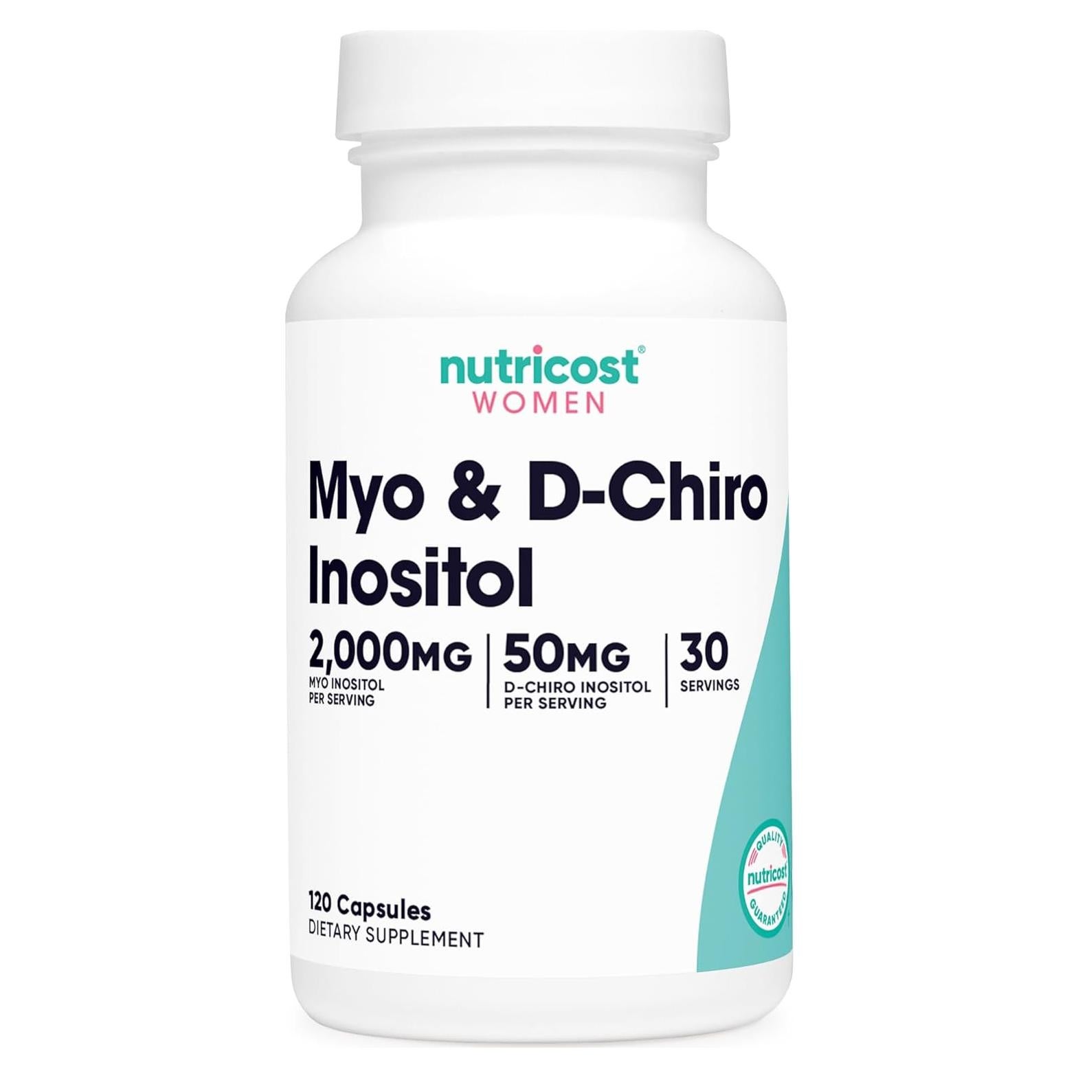 Nutricost Myo Inositol y D-Chiro Inositol 2000mg 120 Cápsulas