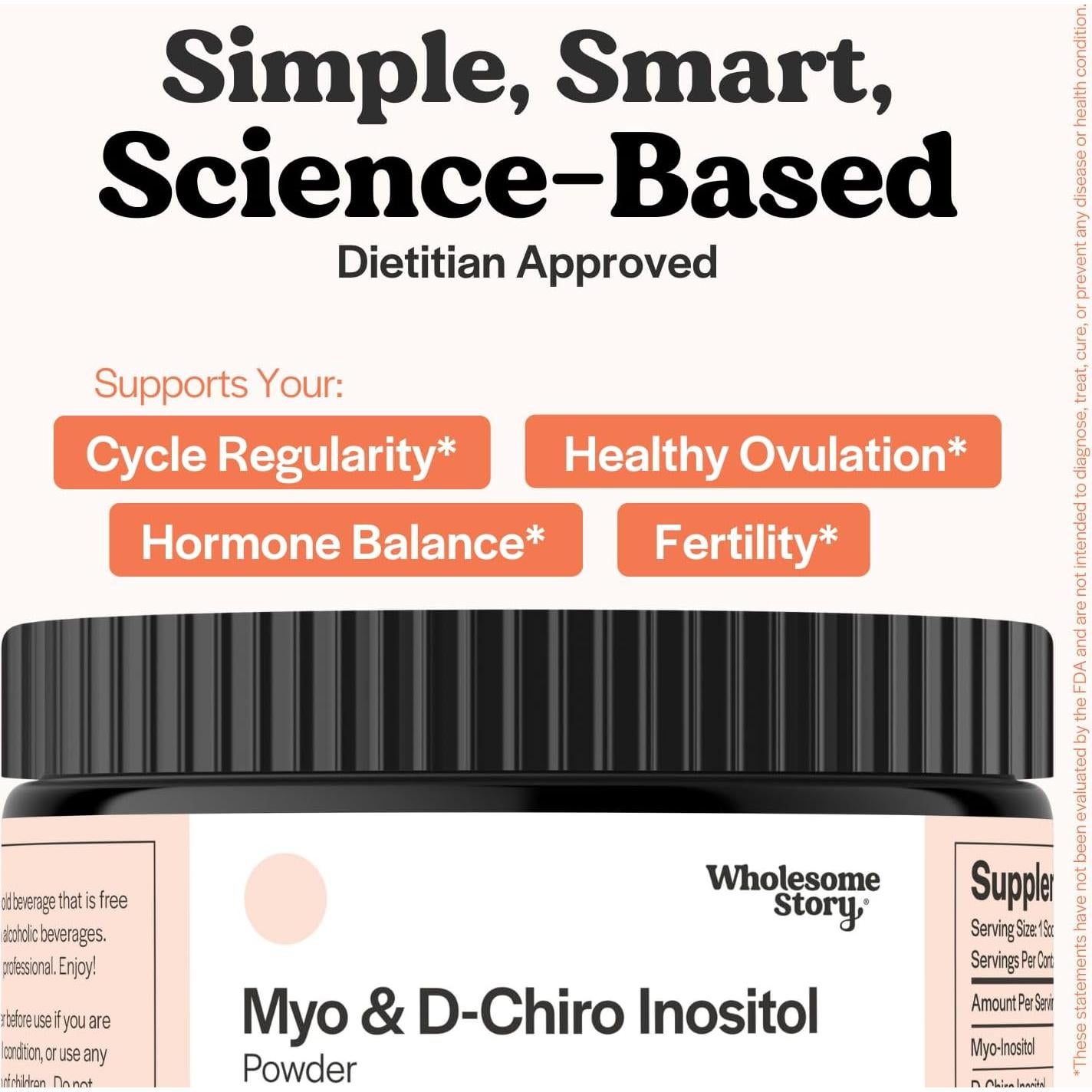 Suplemento en polvo Myo-Inositol y D-Chiro 66.2g - Wholesome Story