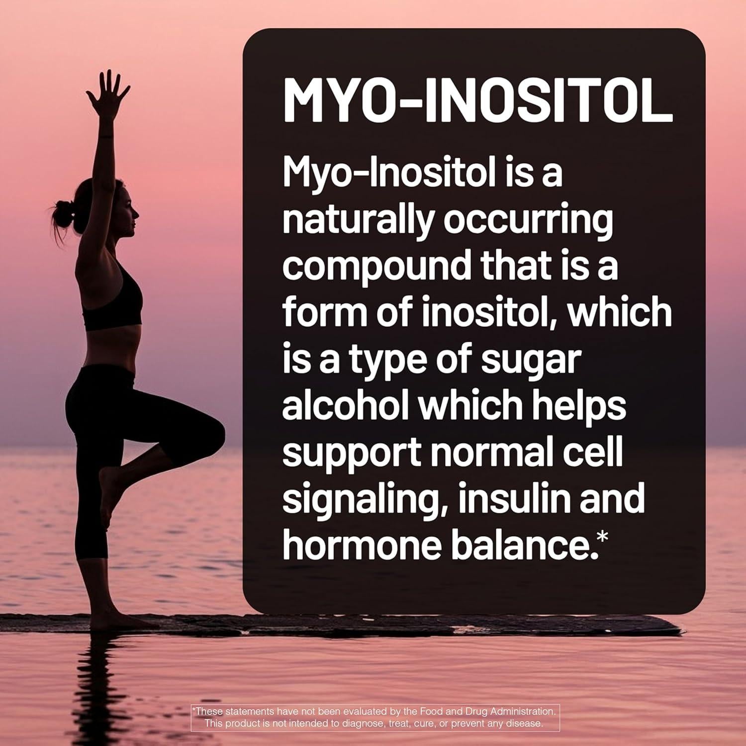 Suplemento de Myo-Inositol y D-Chiro Inositol NatureWise 2000mg