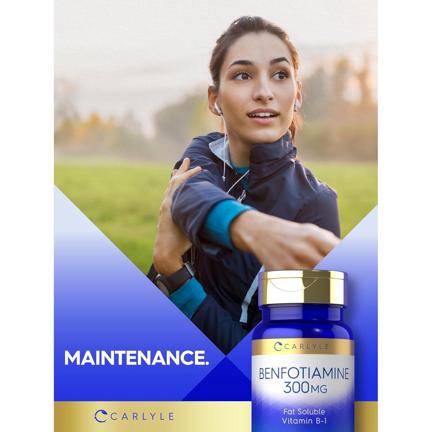 Cápsulas de Benfotiamina 300mg Carlyle | 90 Unidades | Vitamina B1