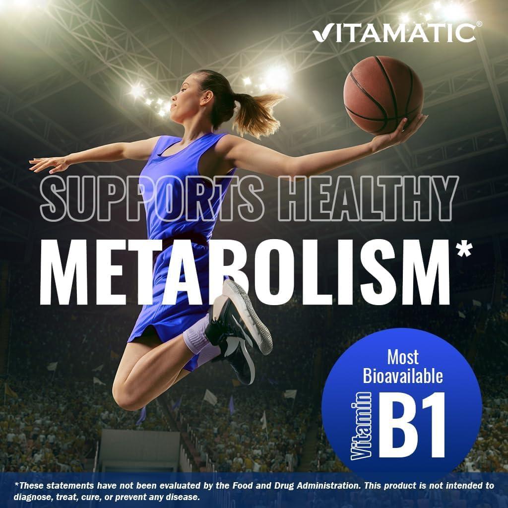 Vitamatic Benfotiamina 300 mg 90 Cápsulas Vegetarianas