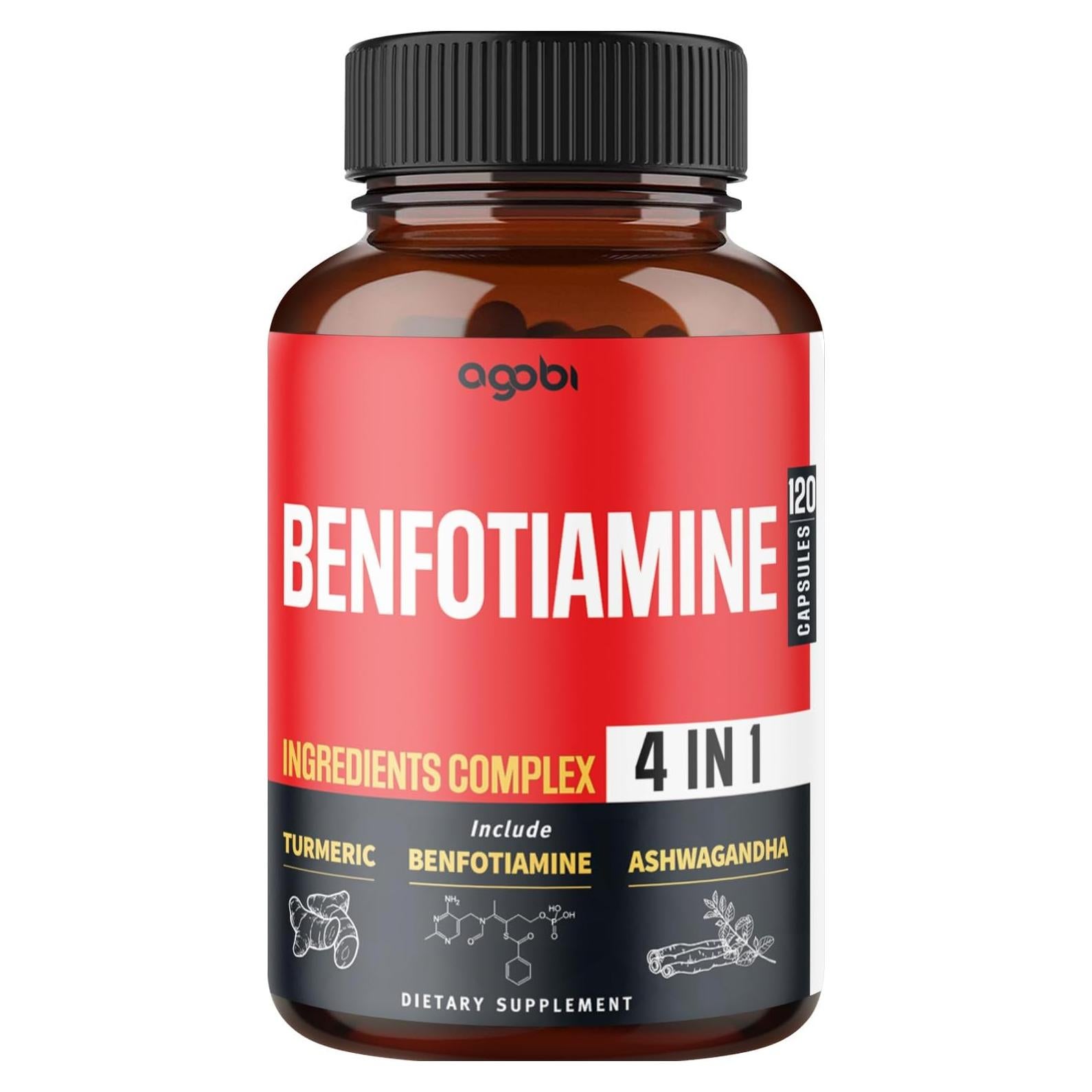 Suplemento Benfotiamina Agobi 120 Cápsulas - Energía y Digestión
