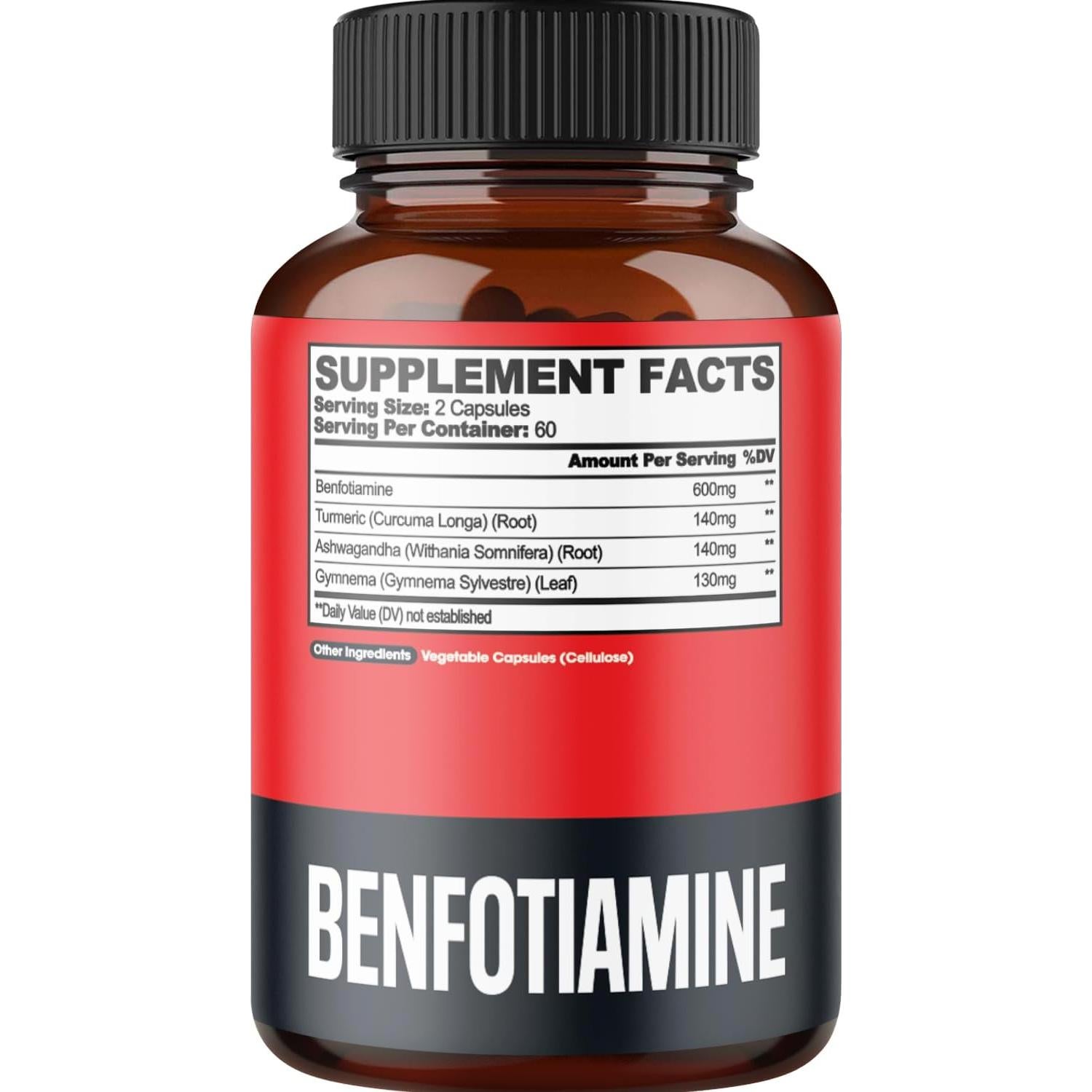Suplemento Benfotiamina Agobi 120 Cápsulas - Energía y Digestión