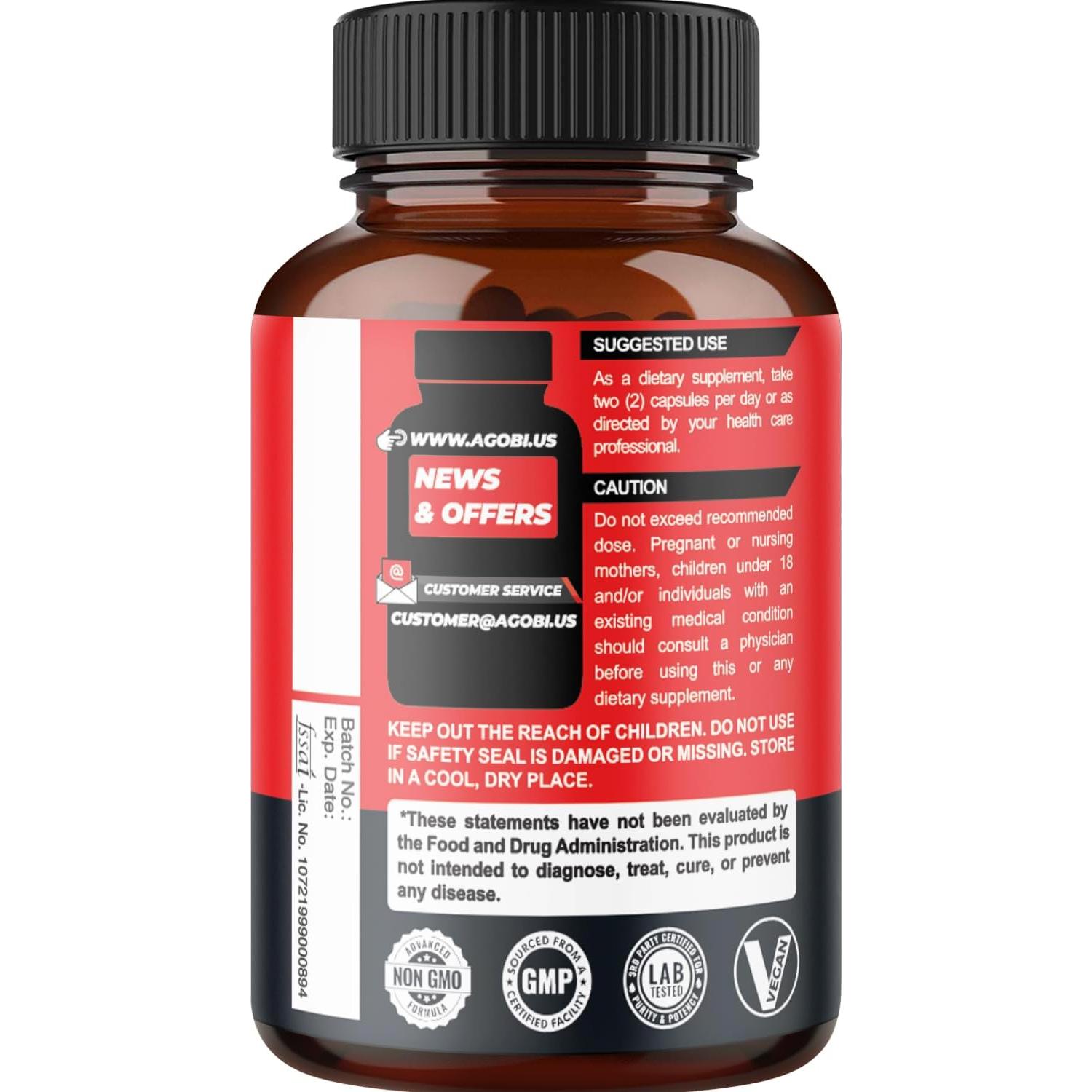 Suplemento Benfotiamina Agobi 120 Cápsulas - Energía y Digestión