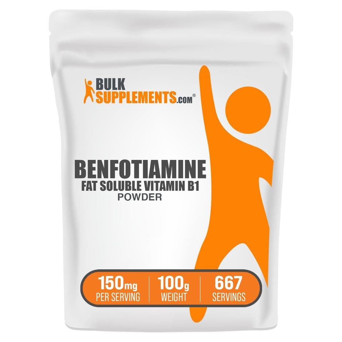 Polvo de Benfotiamina 150mg BulkSupplements 100g - Vitamina B1