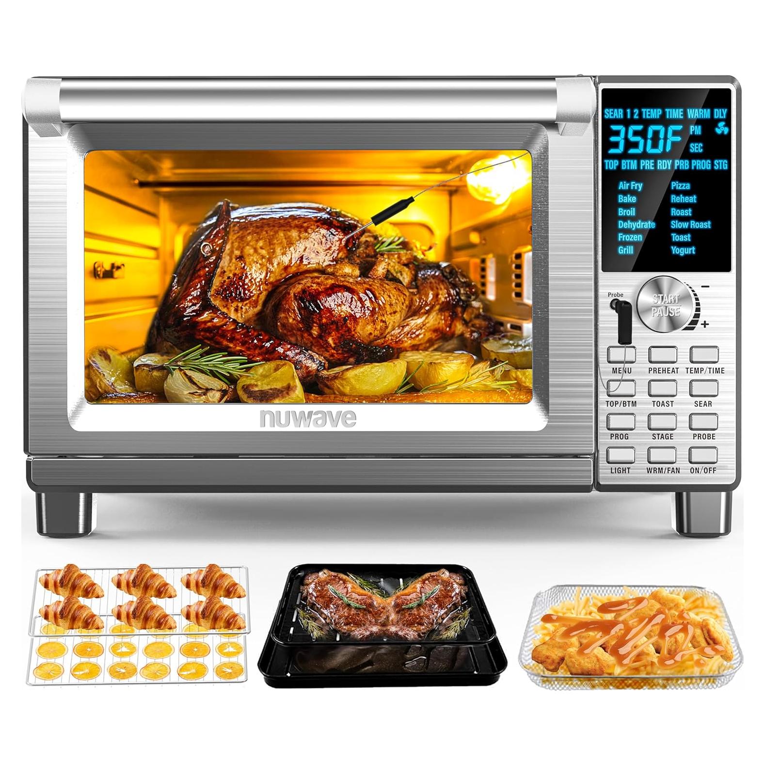 Horno Tostador Nuwave Bravo XL 12 en 1 Acero Inoxidable
