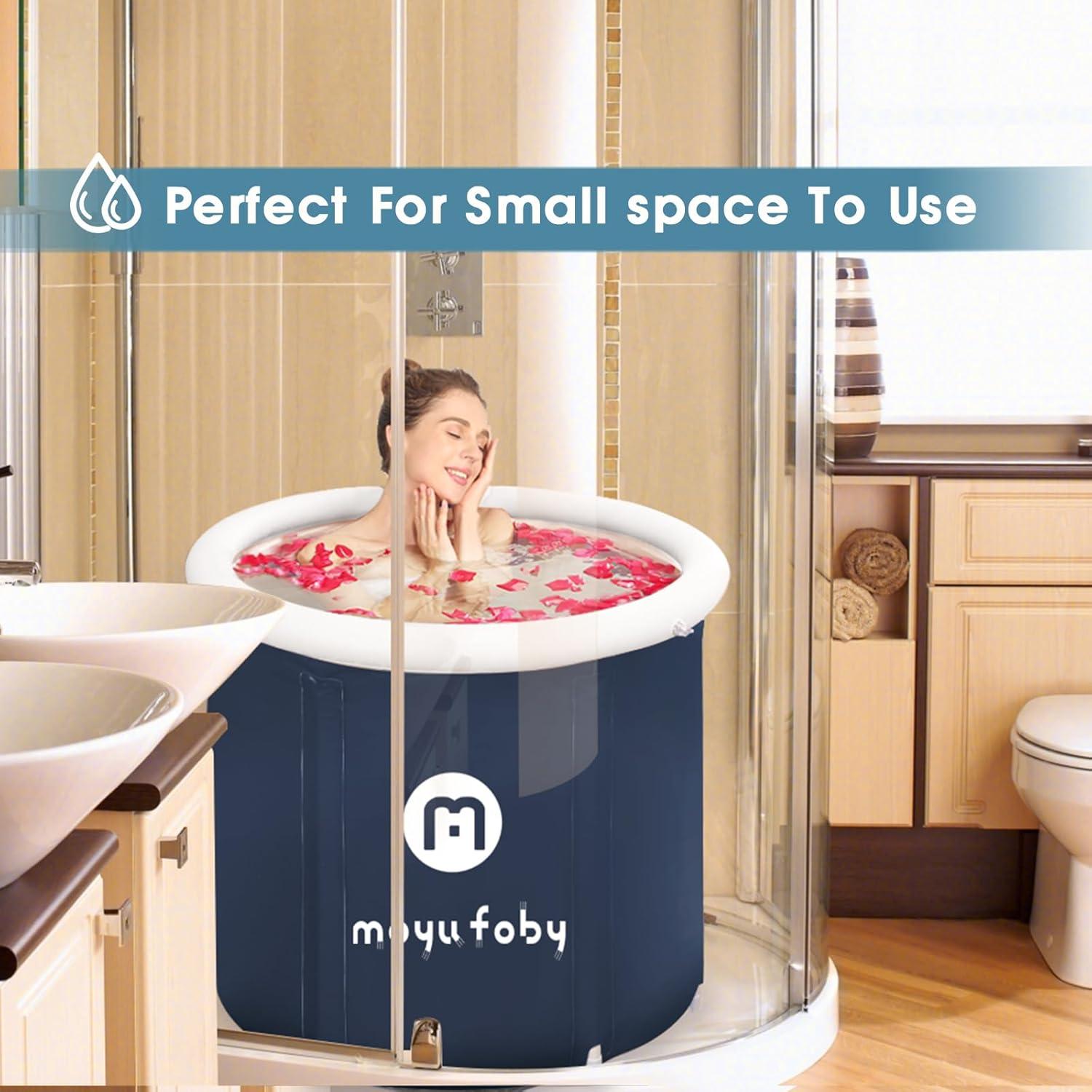 Tina de Baño de Hielo Moyufoby Plegable 74.93 cm Azul