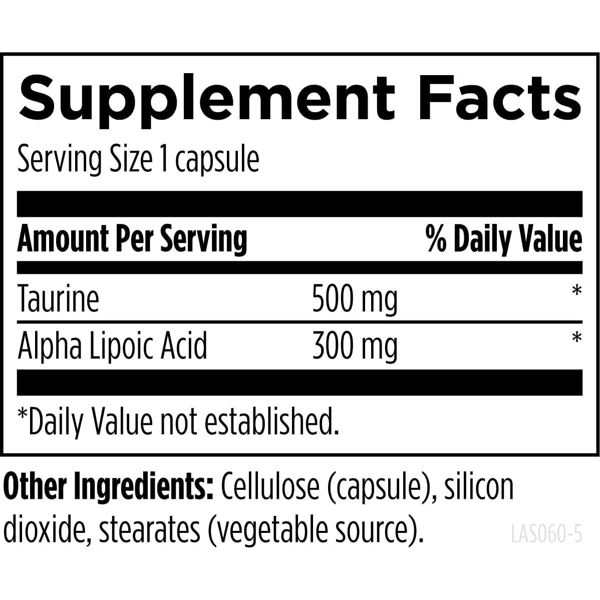 Ácido Lipoico Supremo Designs for Health 300mg Vegano 60 Cápsulas