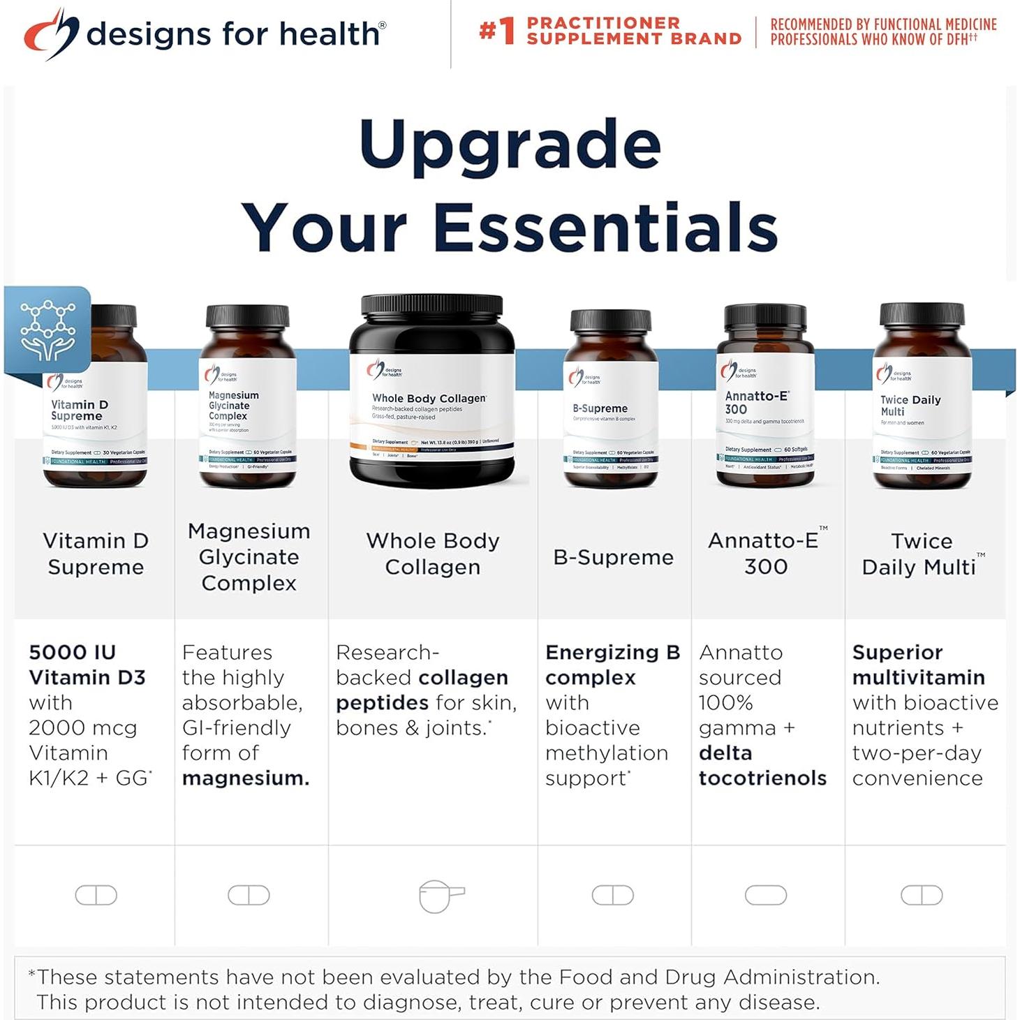 Ácido Lipoico Supremo Designs for Health 300mg Vegano 60 Cápsulas