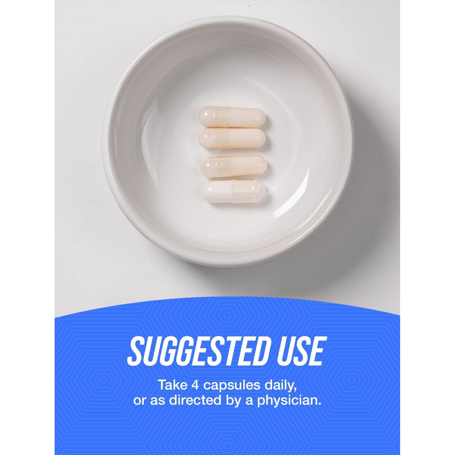 Cápsulas de Citrato de Magnesio BulkSupplements 400mg 360 Conteo