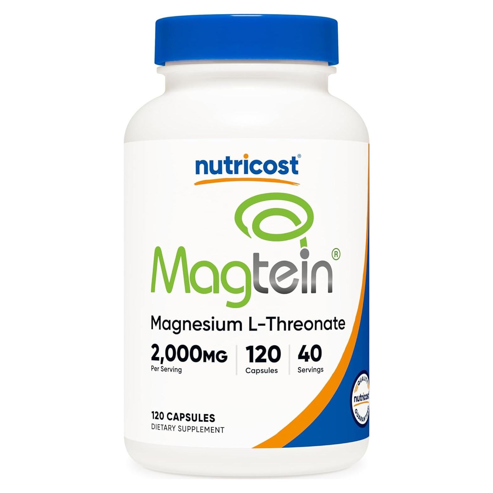 Nutricost Magnesio L-Treonato 2000mg 120 Cápsulas Sin OGM