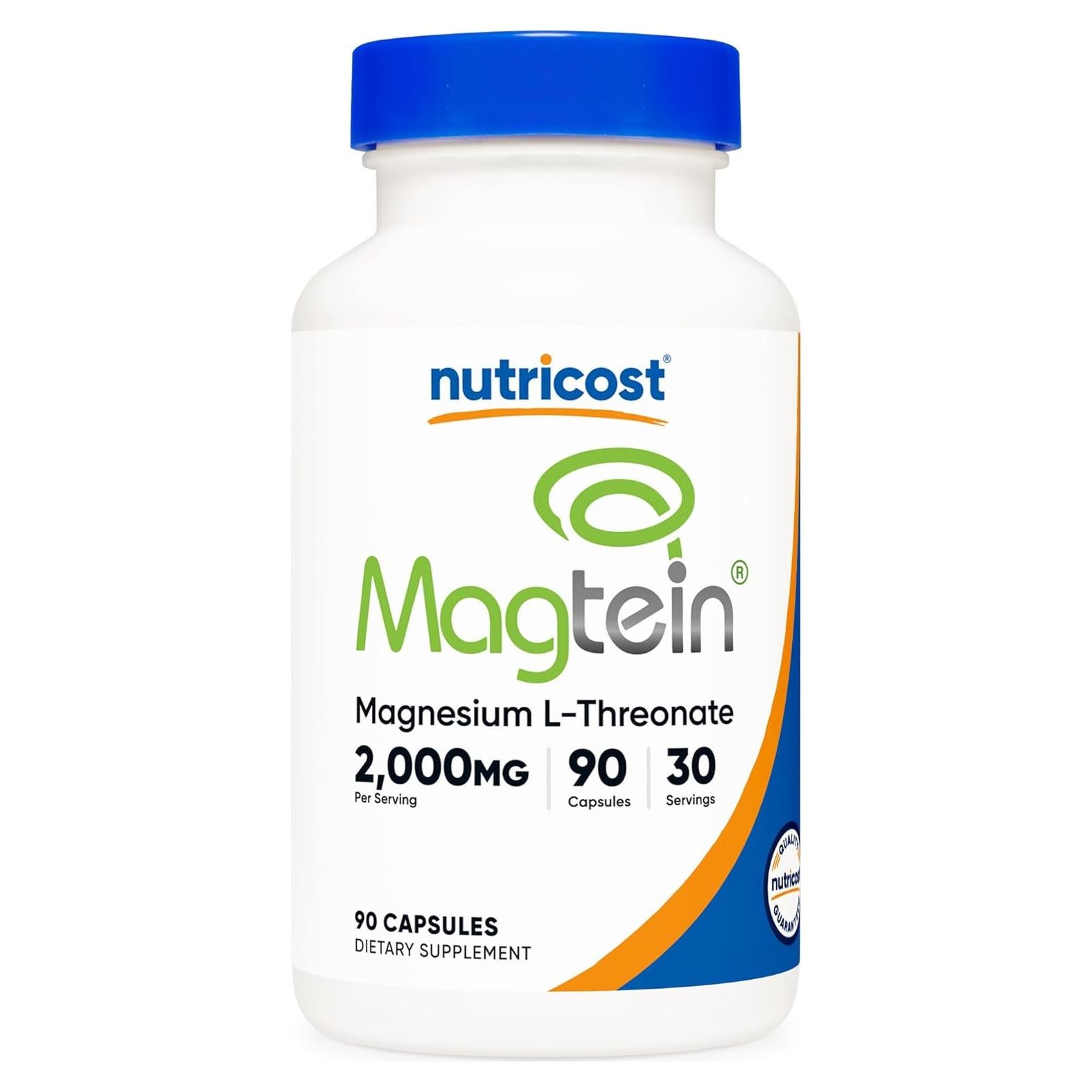 Nutricost Magnesio L-Treonato 2000mg 90 Cápsulas Vegetariano