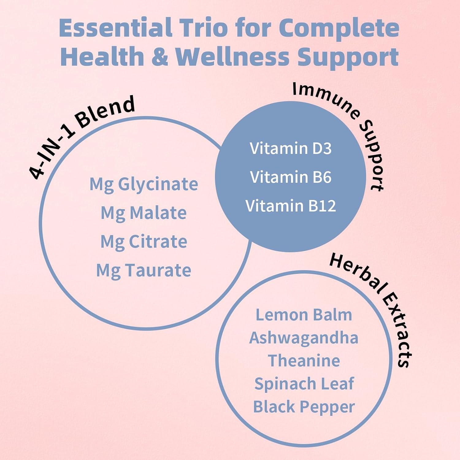 Suplemento de Magnesio Quelado Lukaree 500mg 120 Cápsulas Veganas