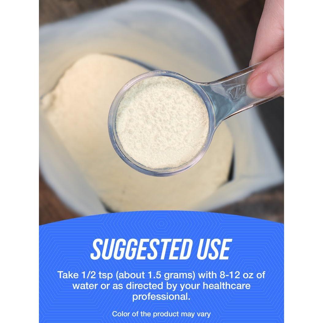 Polvo de Taurato de Magnesio BulkSupplements 250g - Suplemento Salud Corazón