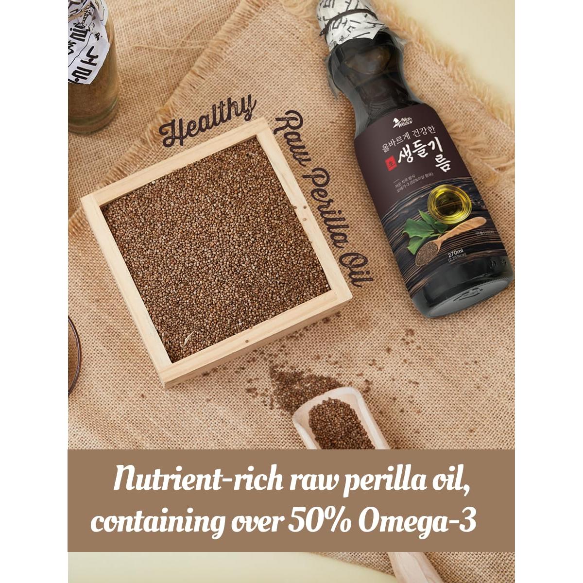 Aceite Crudo de Perilla NICE WITCH'S 270ml - 100% Natural