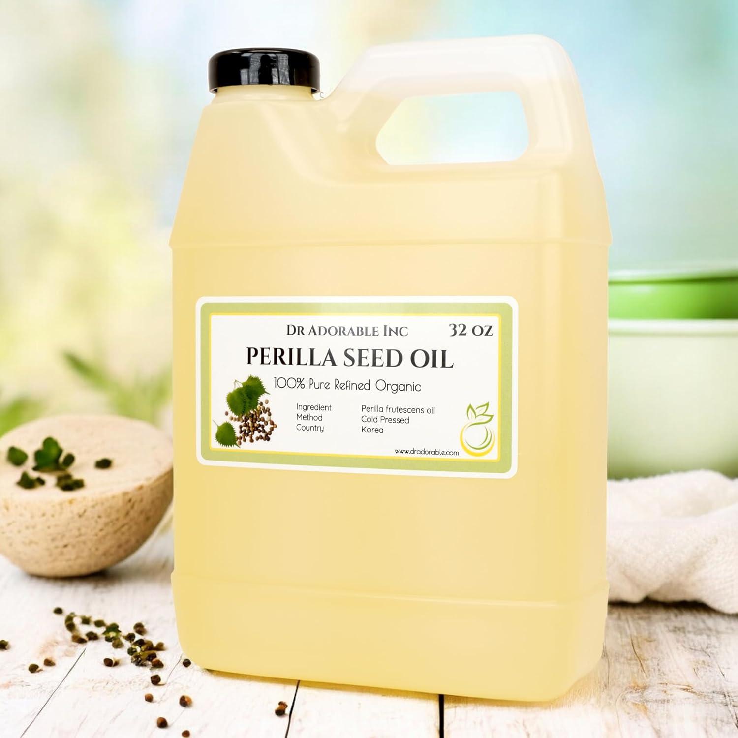 Aceite de Semilla de Perilla Dr Adorable 907g Orgánico Prensado en Frío