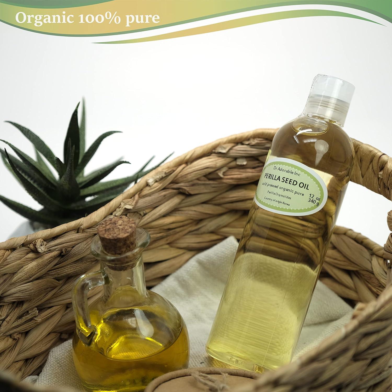 Aceite de Semilla de Perilla Dr Adorable 340g Orgánico Prensado en Frío