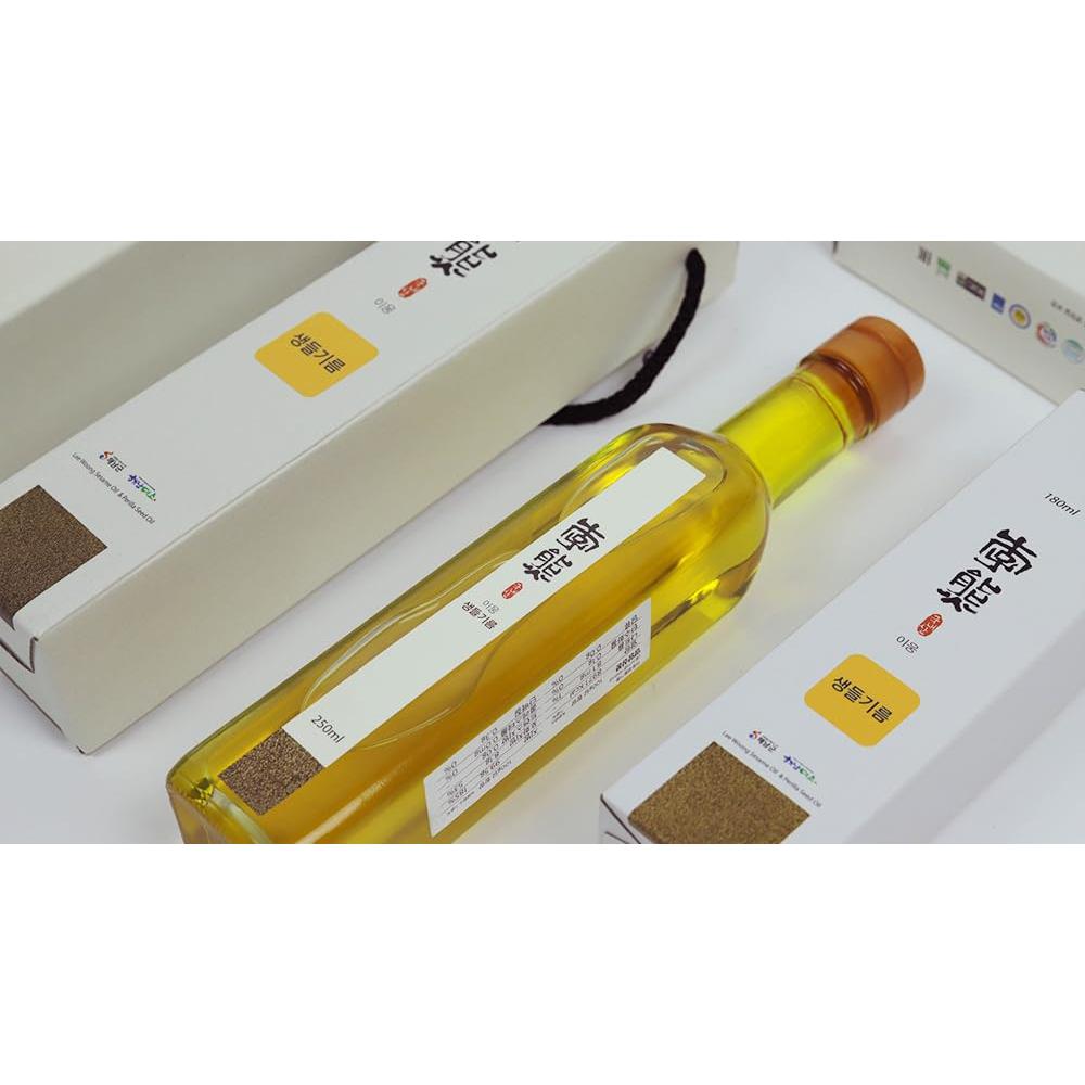 Aceite de Perilla 100% Crudo Lee Woong Food 250ml Coreano