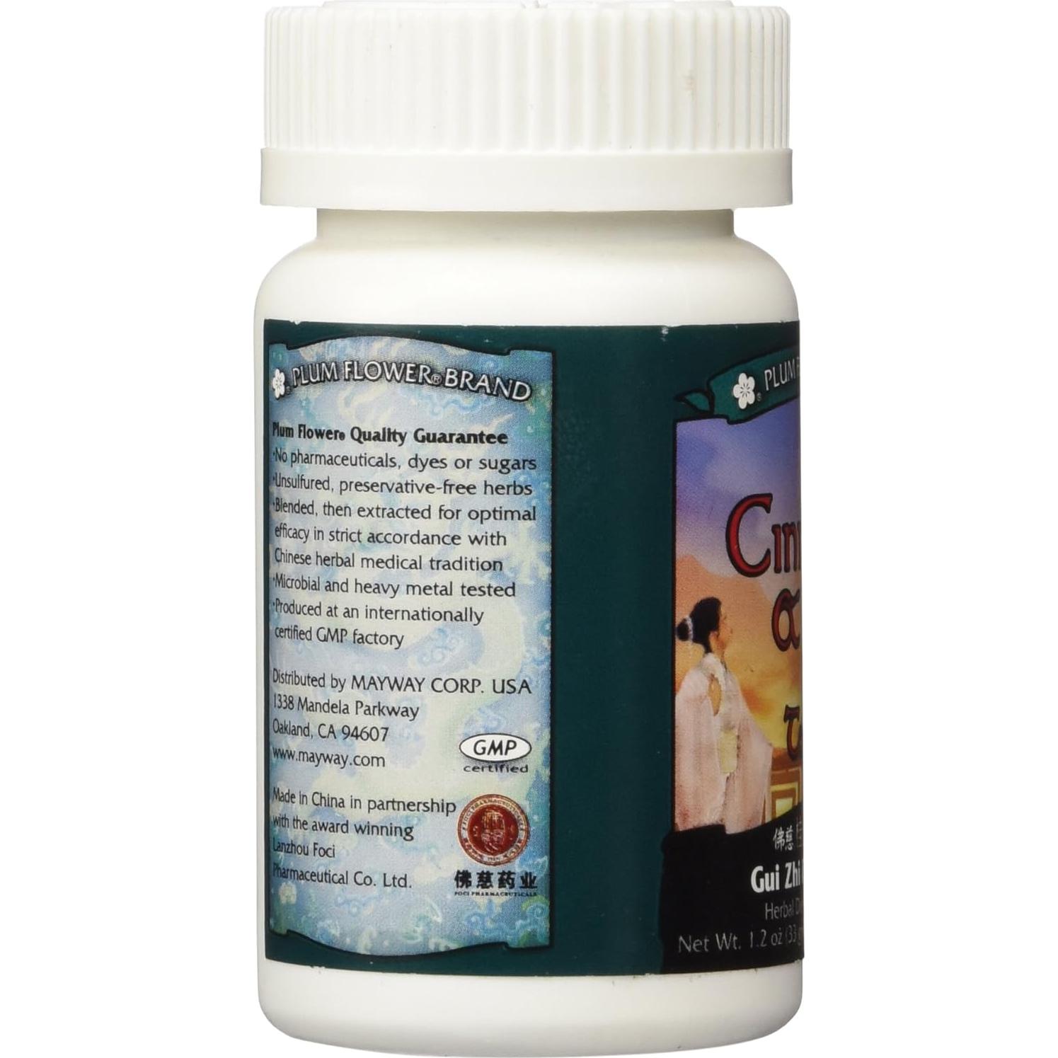 Píldoras de Canela y Poria 200 ct Flor de Ciruelo