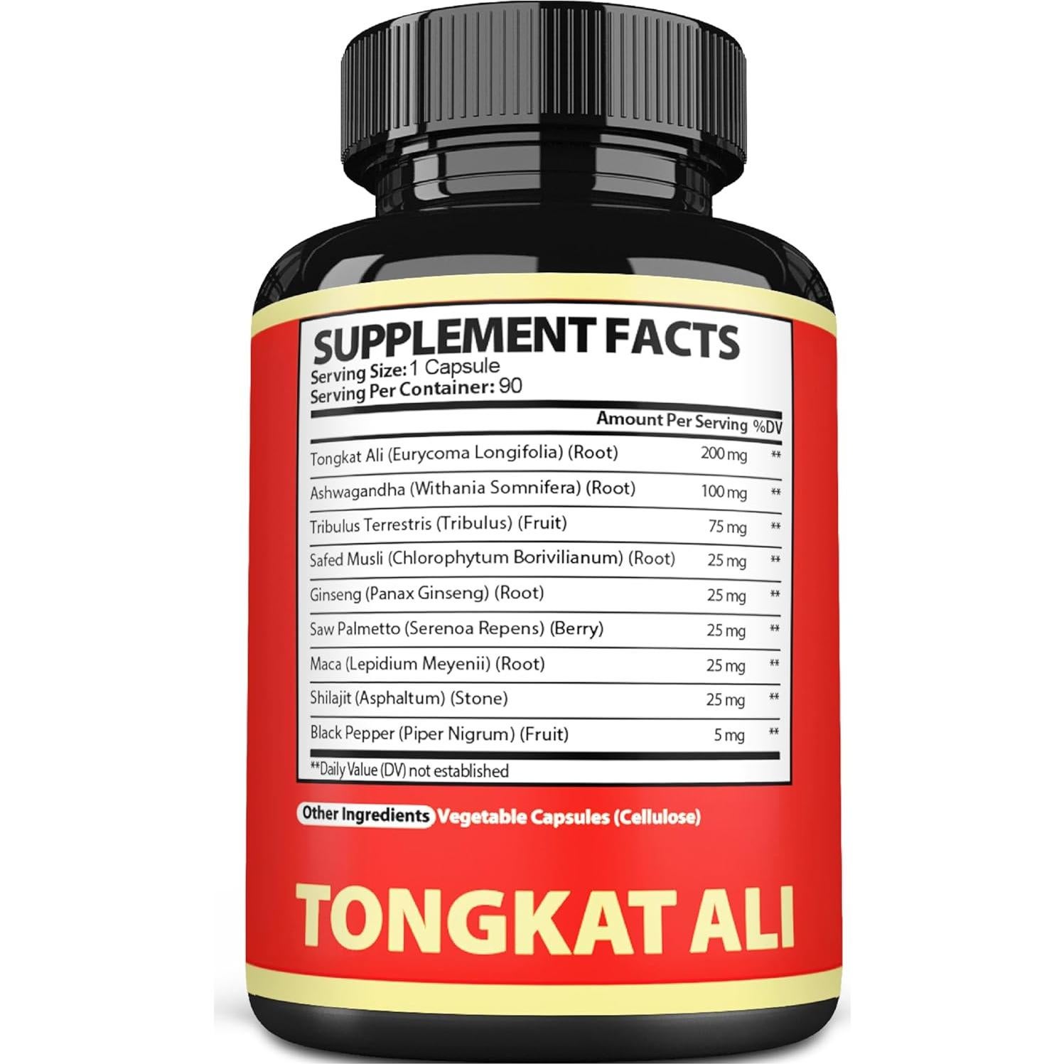 Satoomi Extracto de Raíz Tongkat Ali 9 en 1 - 90 Cápsulas Veganas