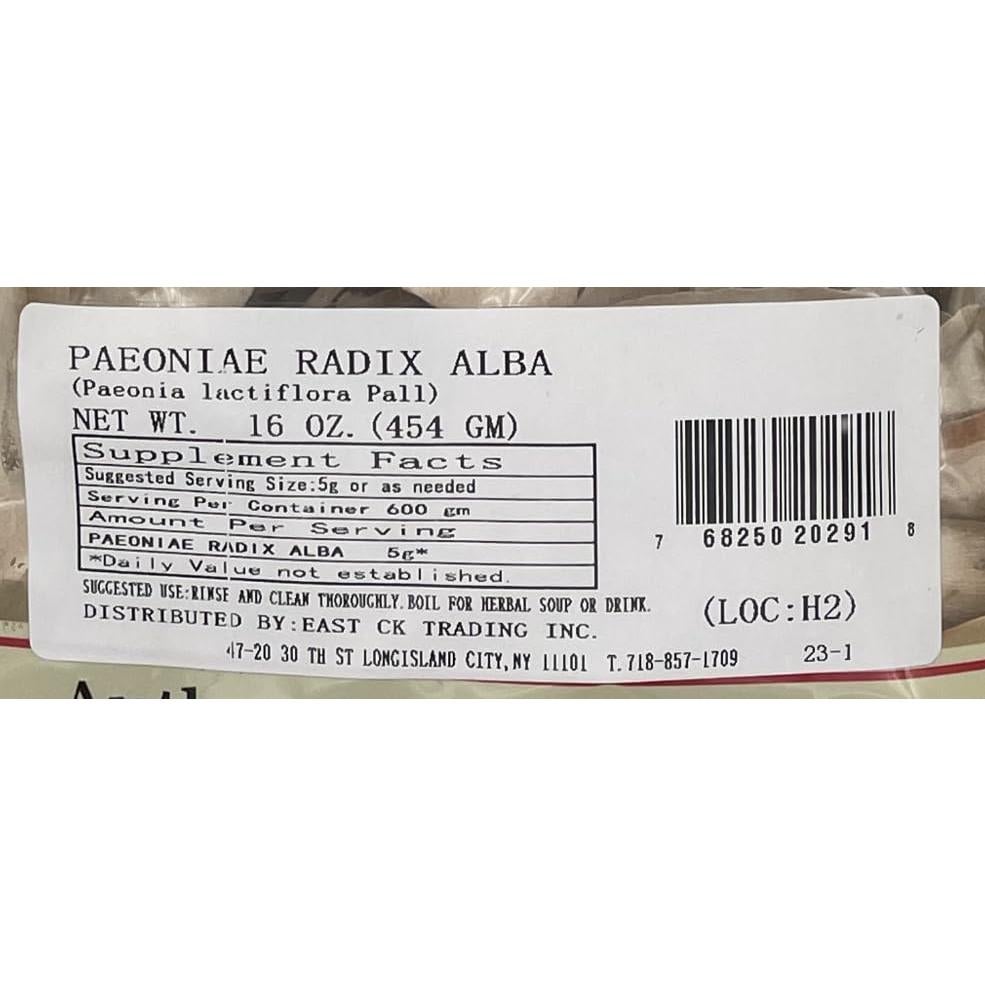 Raíz de Peonía Bai Shao 453.6g - Hierba China