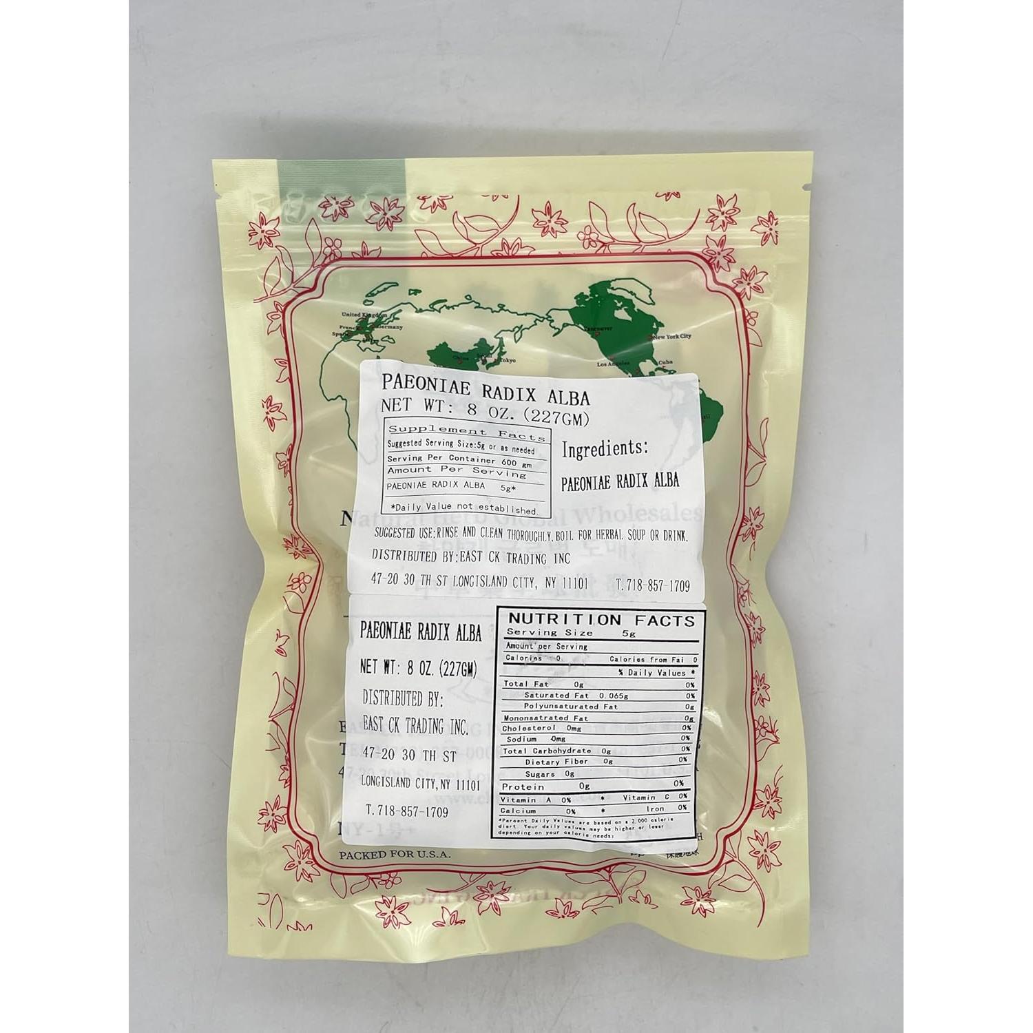 Raíz de Peonía Bai Shao 453.6g - Hierba China