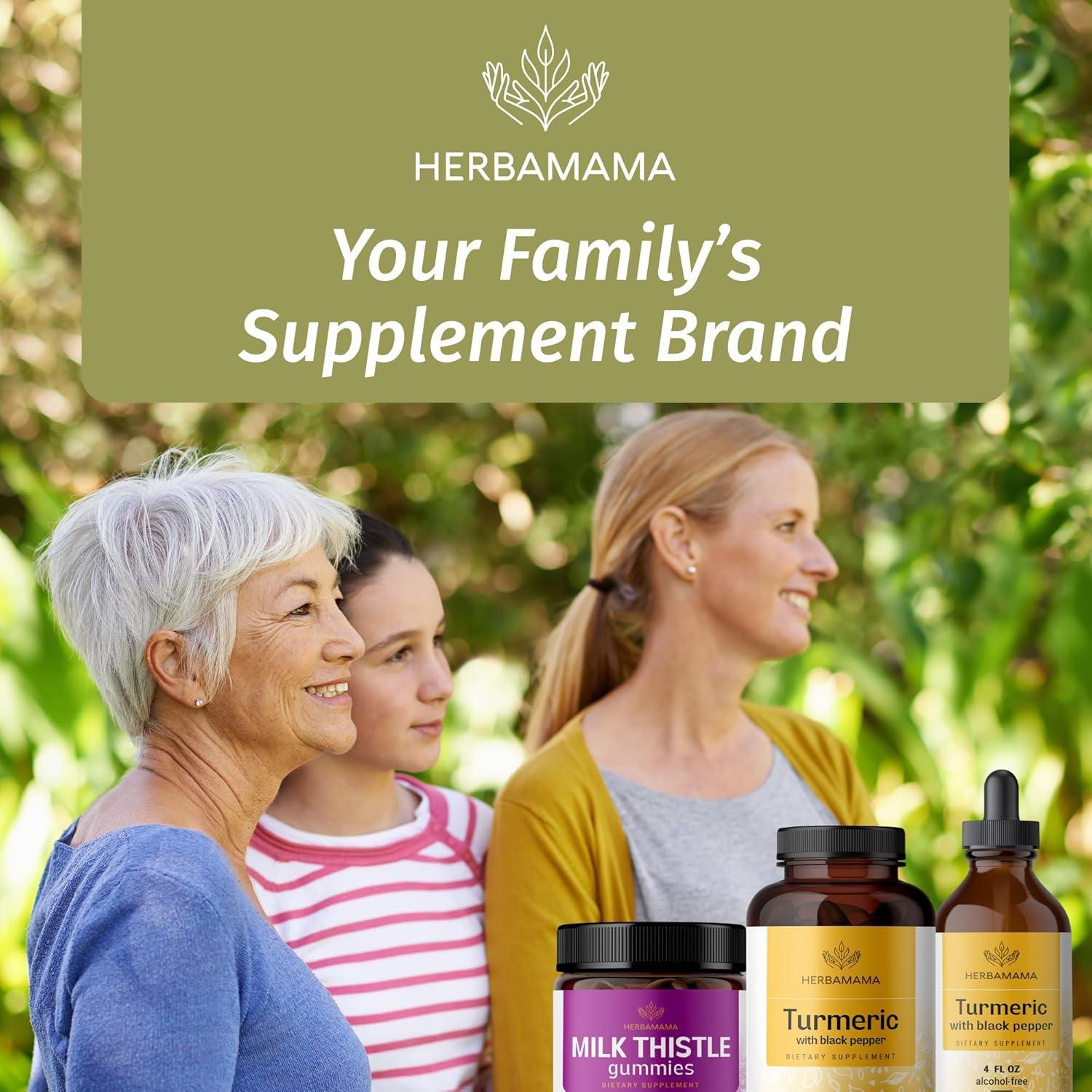 Cápsulas de Cúrcuma Curcumin Herbamama 1500mg 250 Caps